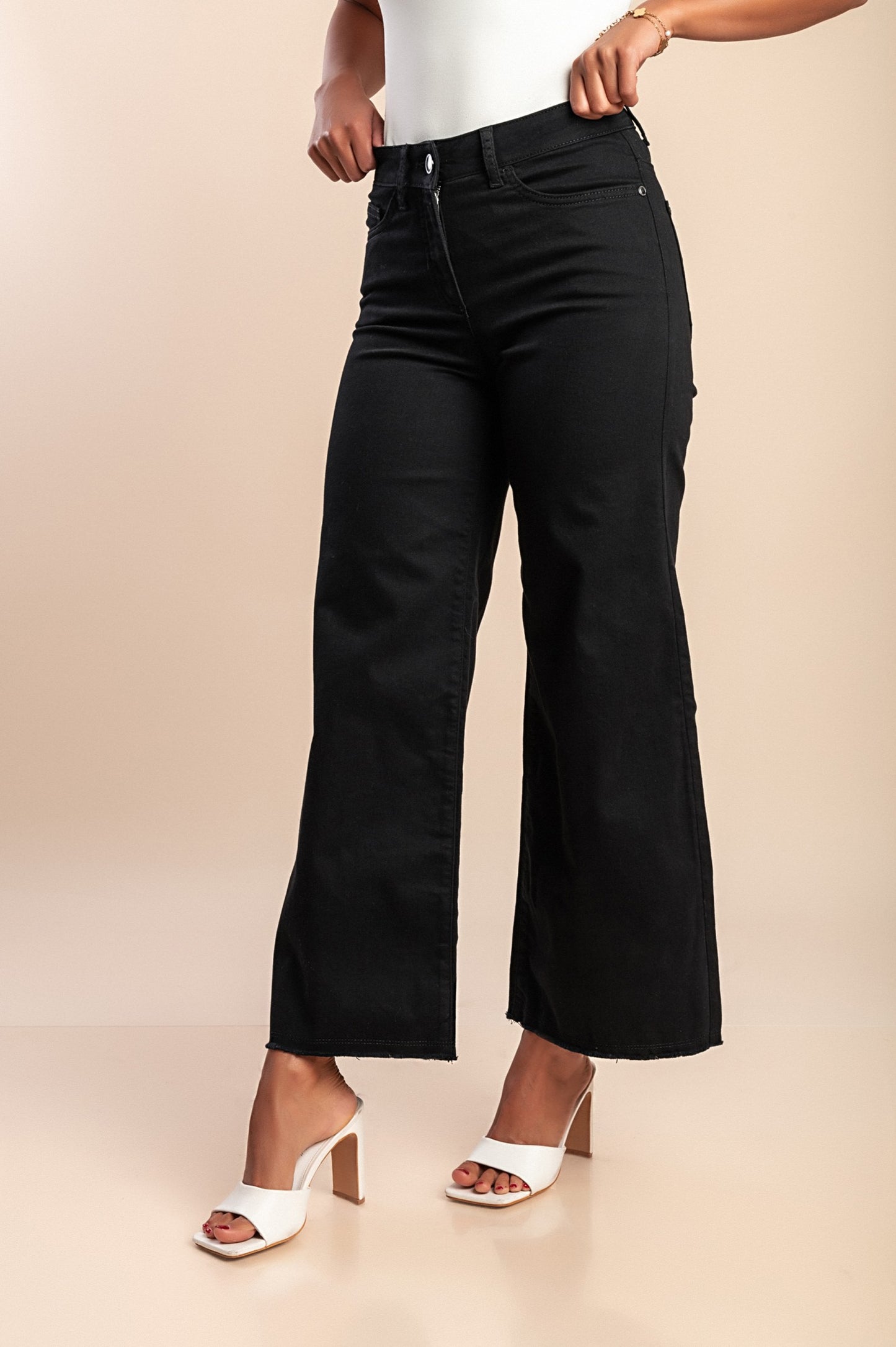 Jeans a zampa, neri
