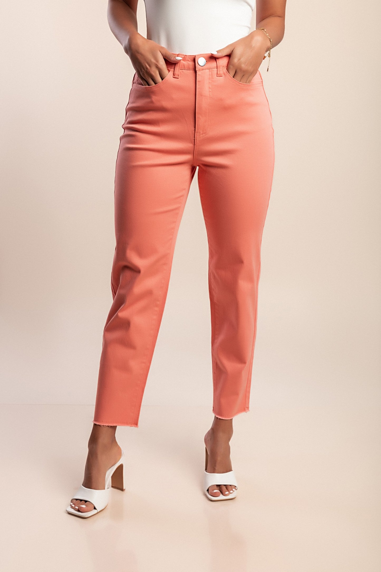 Jeans, corallo
