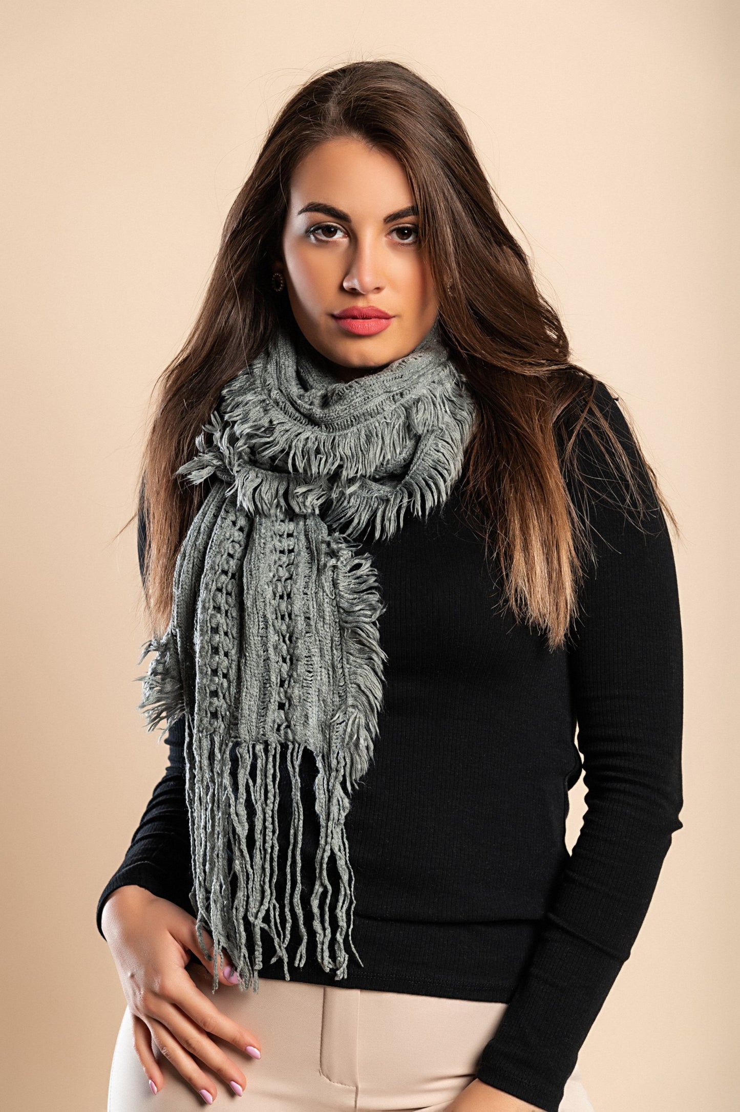 Set di 6 sciarpe, multicolori