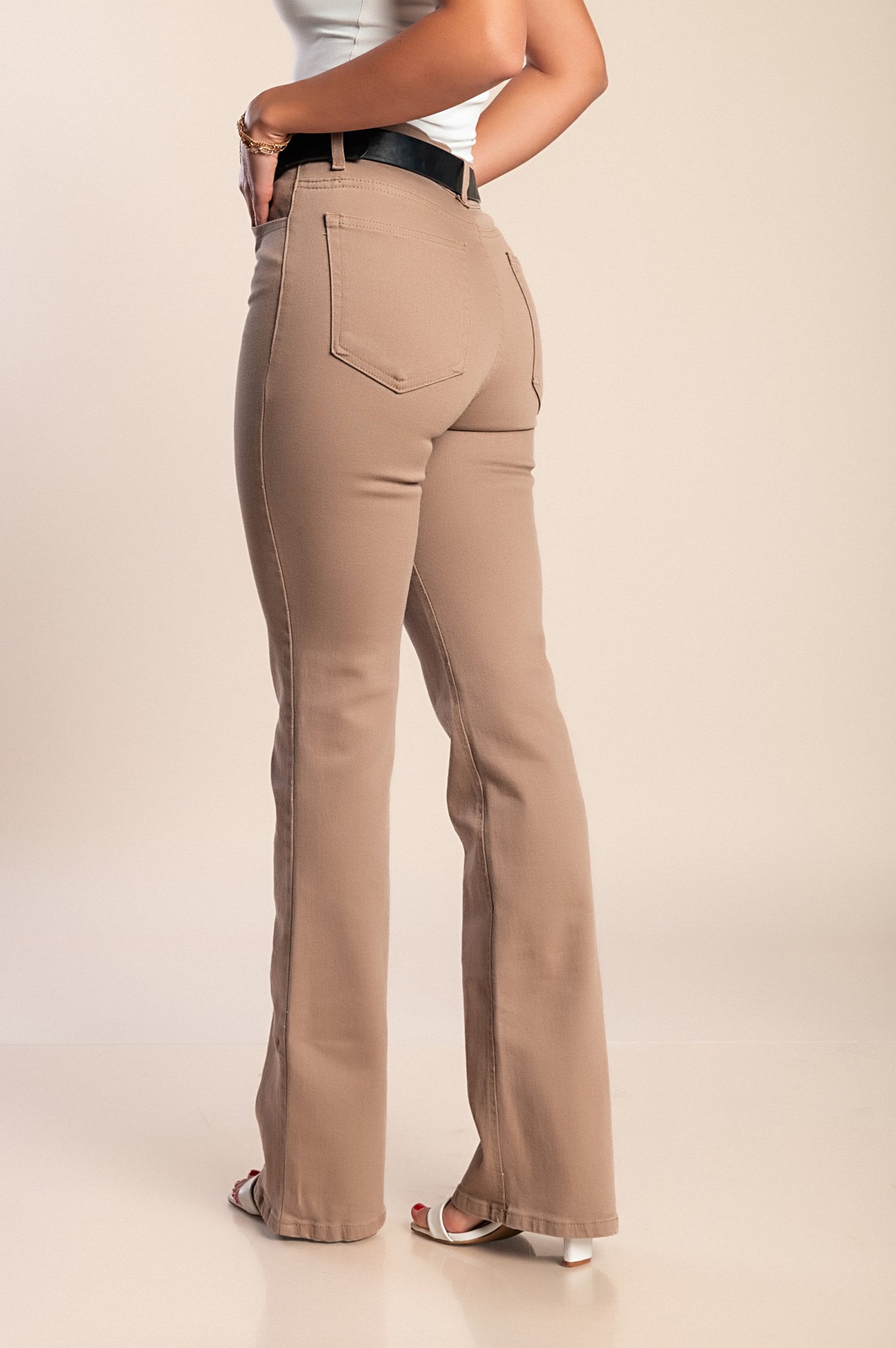 Jeans a zampa d'elefante, blu scuro