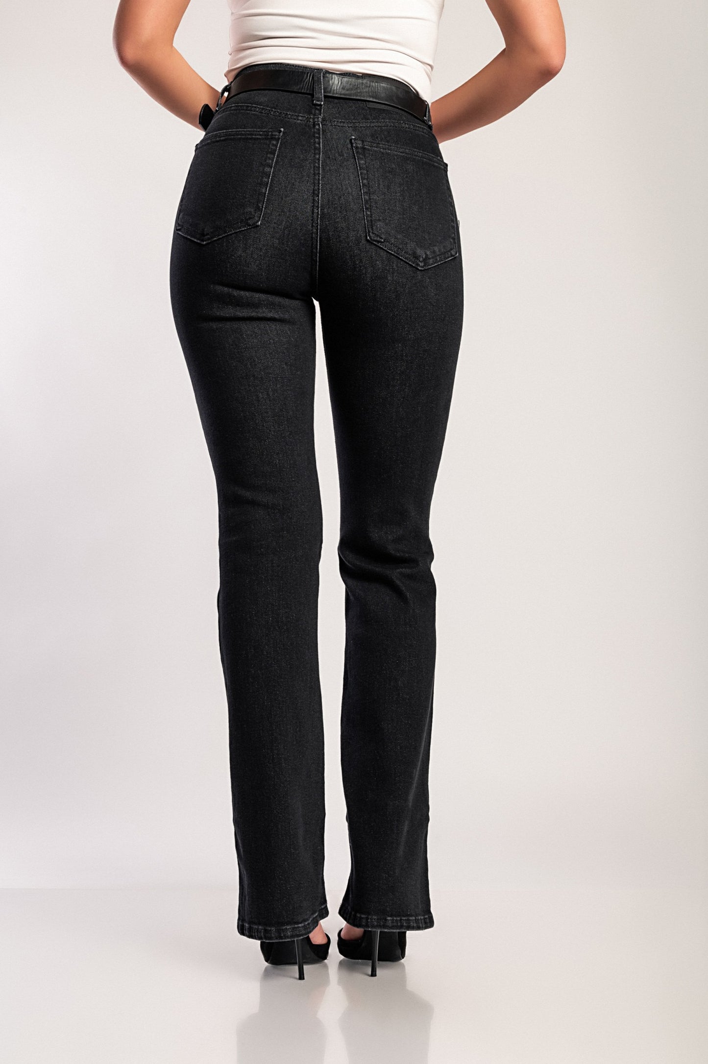 Jeans a zampa d'elefante, blu scuro