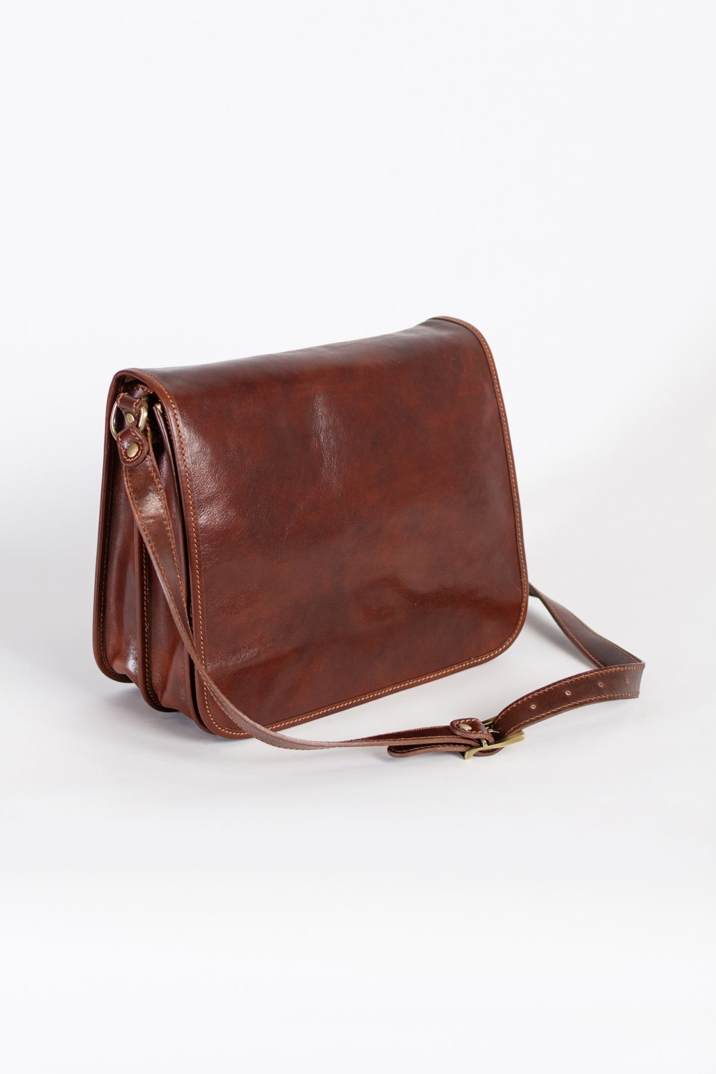 Borsa in pelle naturale Kyleigh, marrone