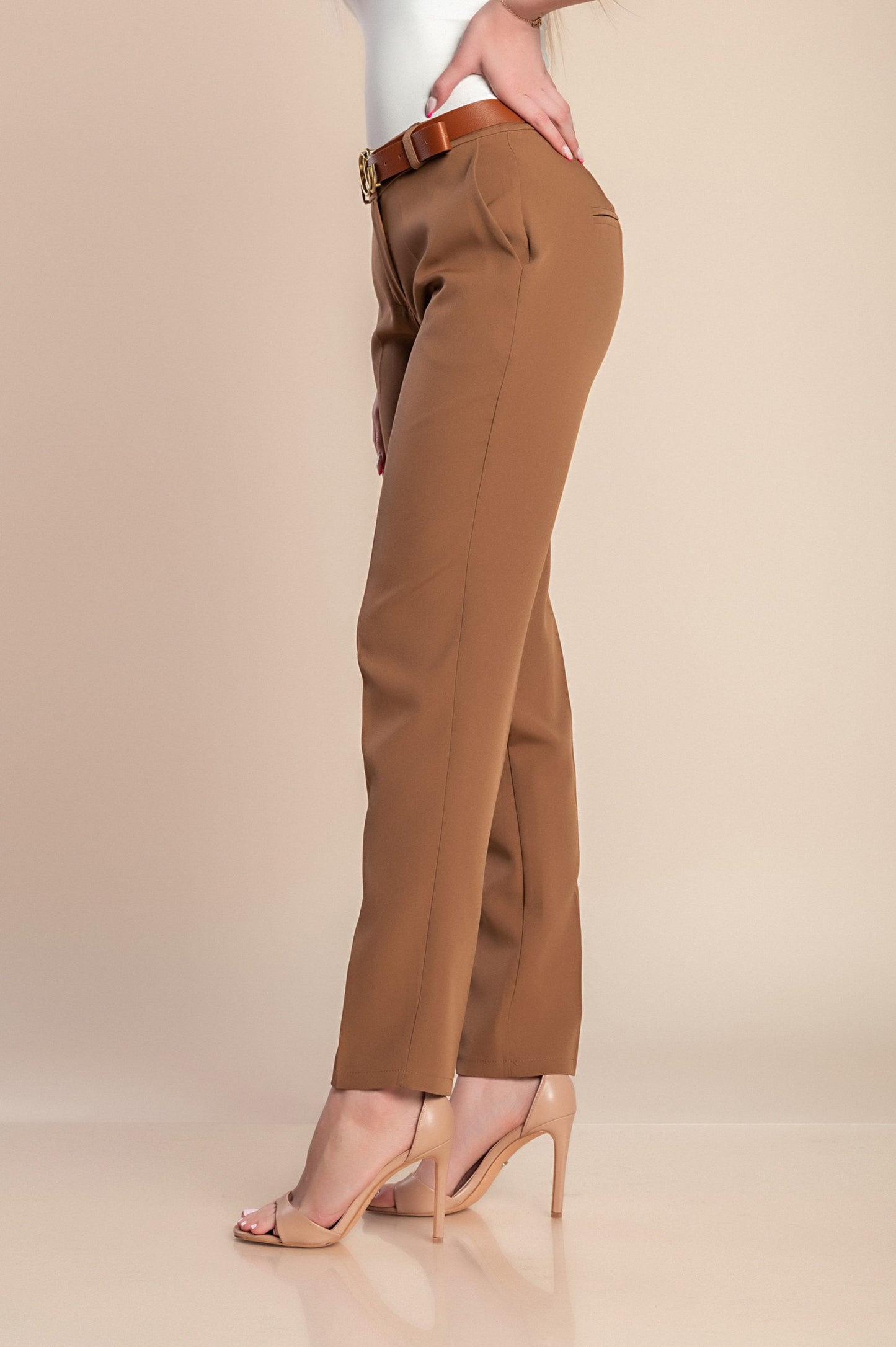 Pantaloni eleganti lunghi con pantalone dritto Tordina, nero
