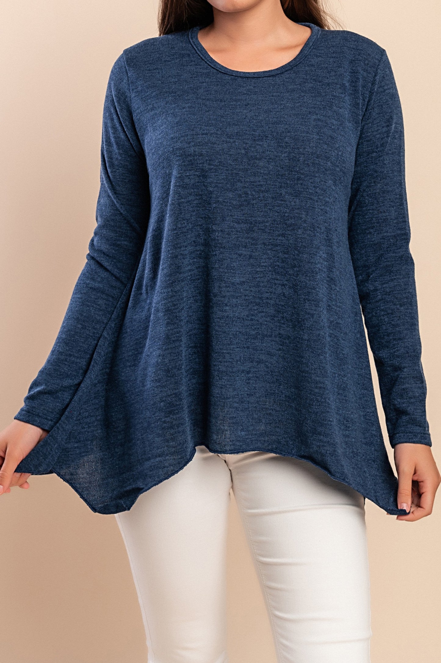 Maglia a maniche lunghe, blu