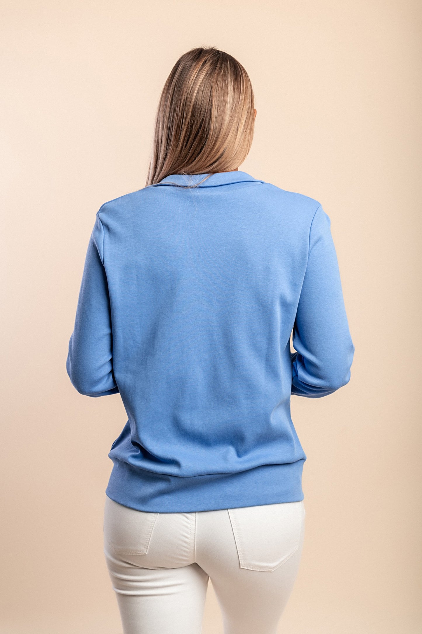 Giacca con zip in cotone, verde