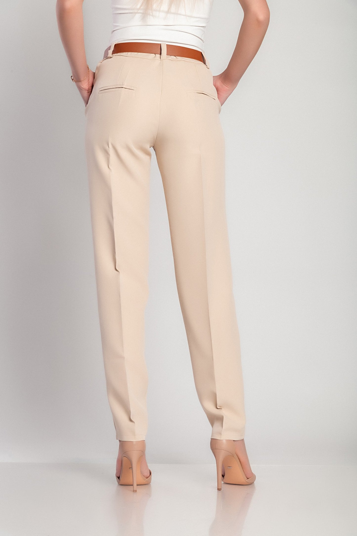 Pantaloni eleganti lunghi con pantalone dritto Tordina, nero
