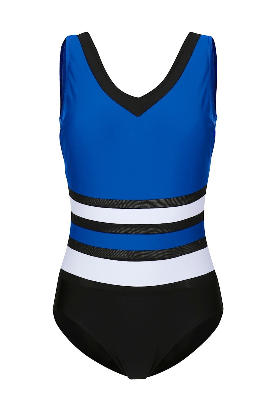 Costume da bagno taglie forti, blu