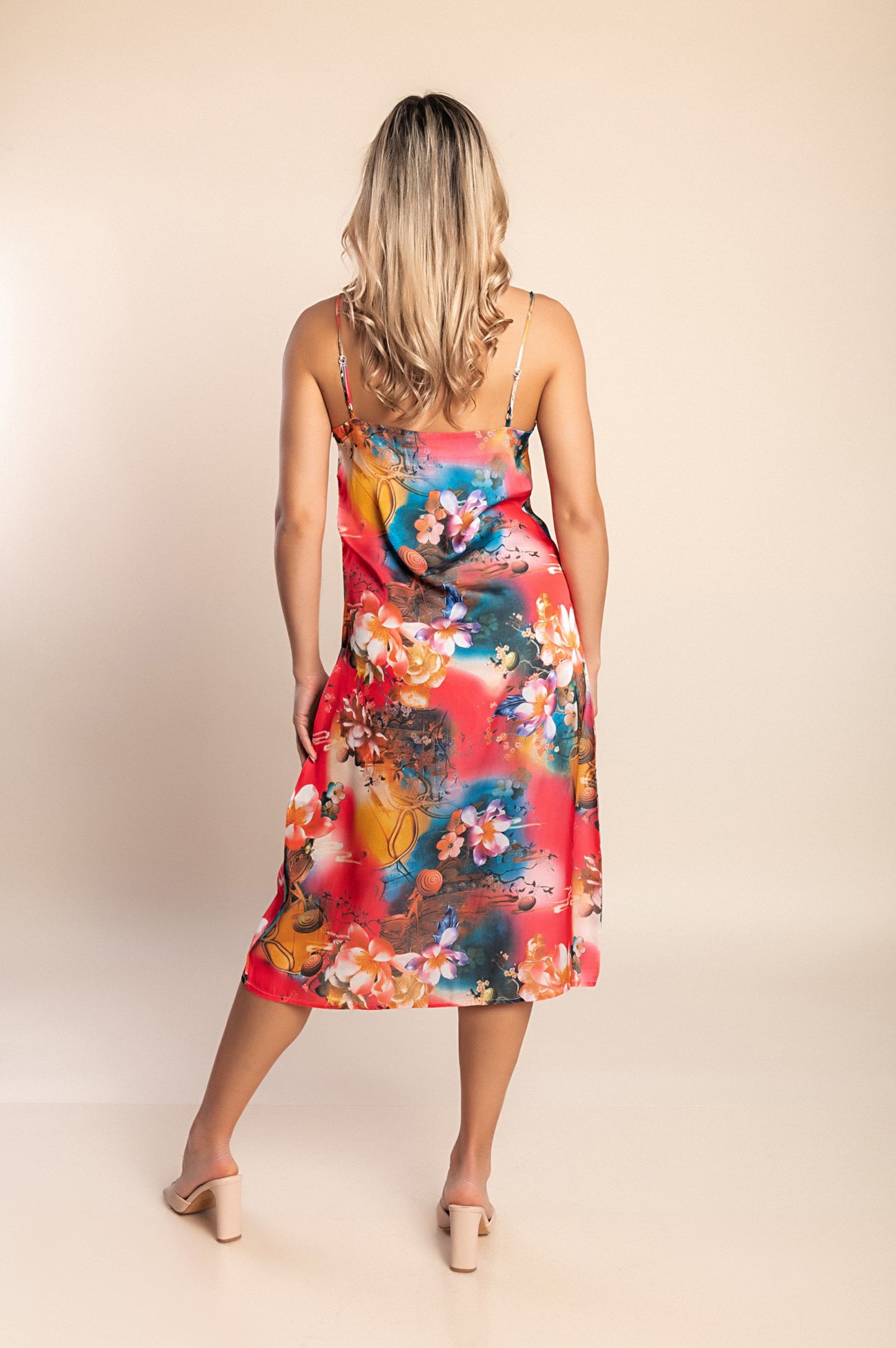 Mini abito con stampa, rosa