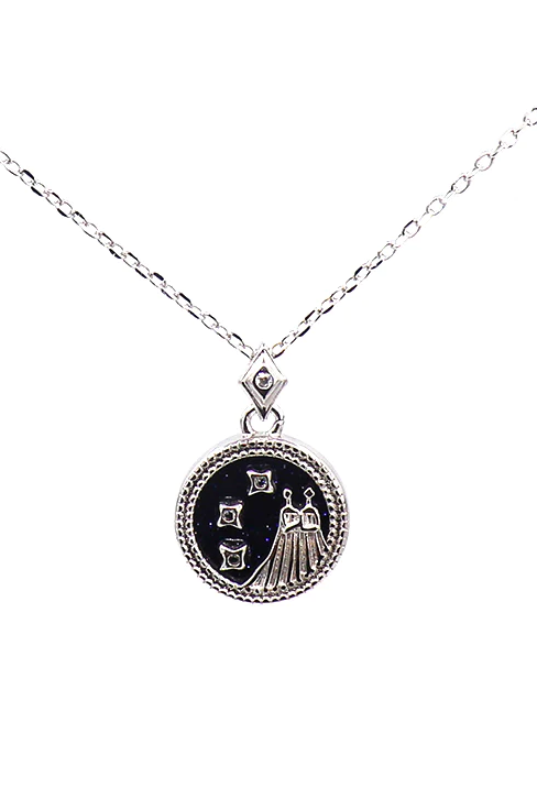 Collana pendente, GEMELLI, ART926, argento