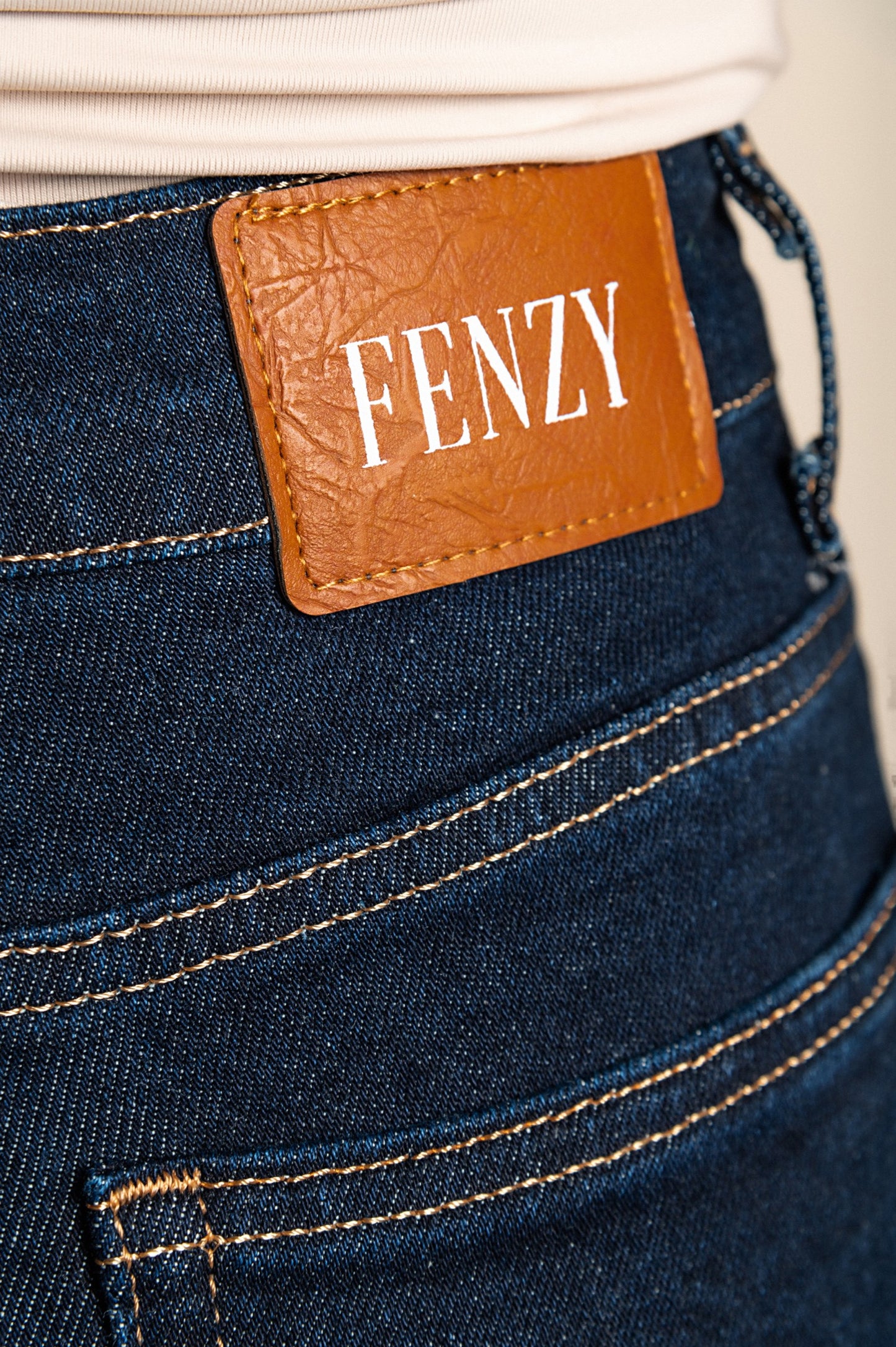 Jeans a zampa d'elefante, blu scuro
