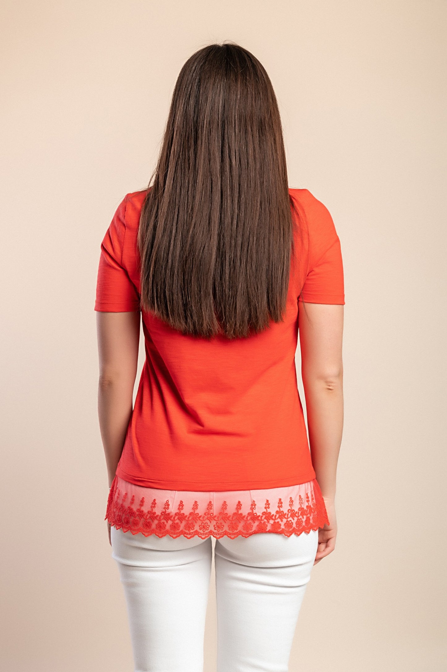 Maglietta di cotone, rossa