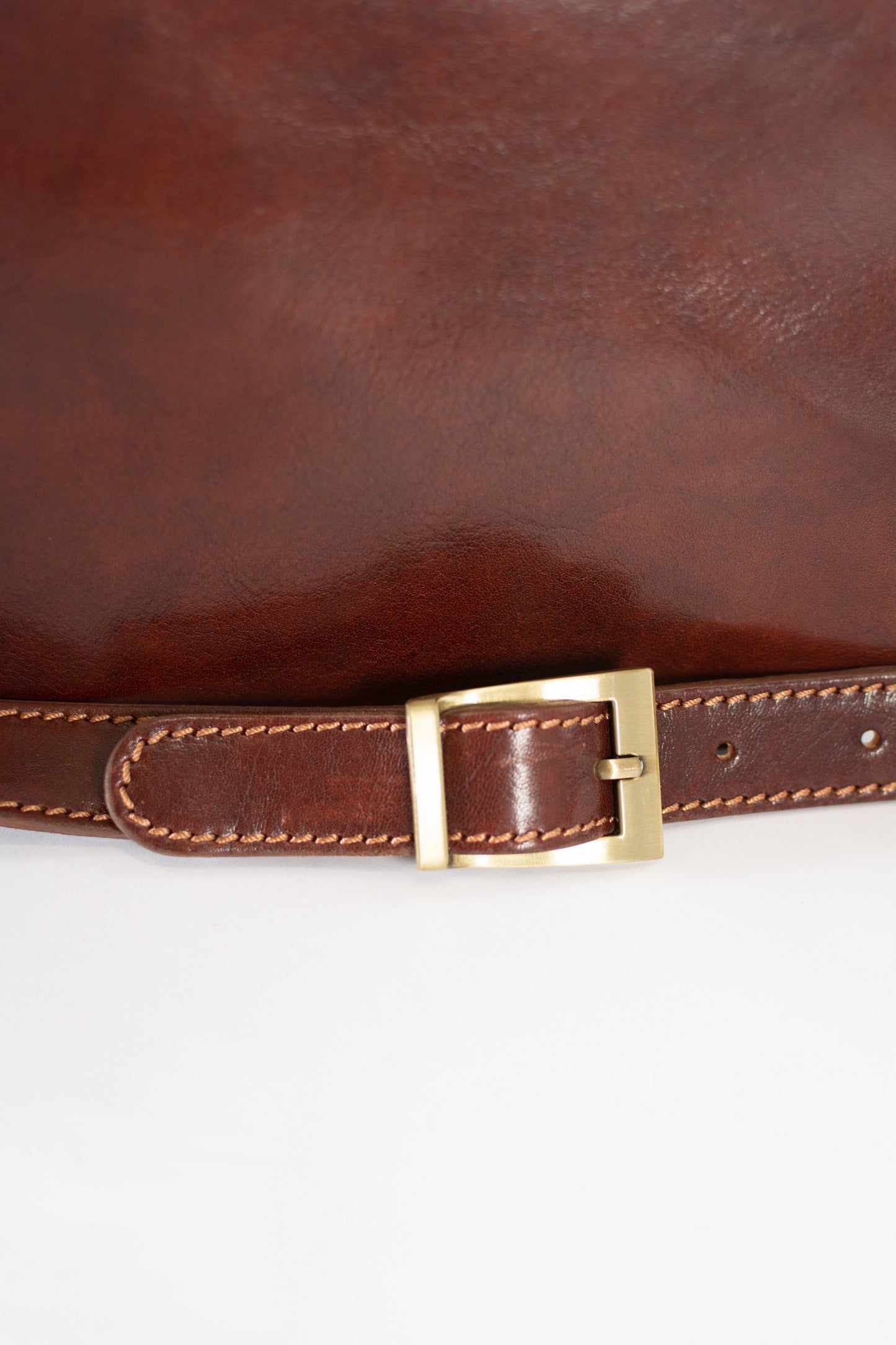 Borsa in pelle naturale Kyleigh, marrone