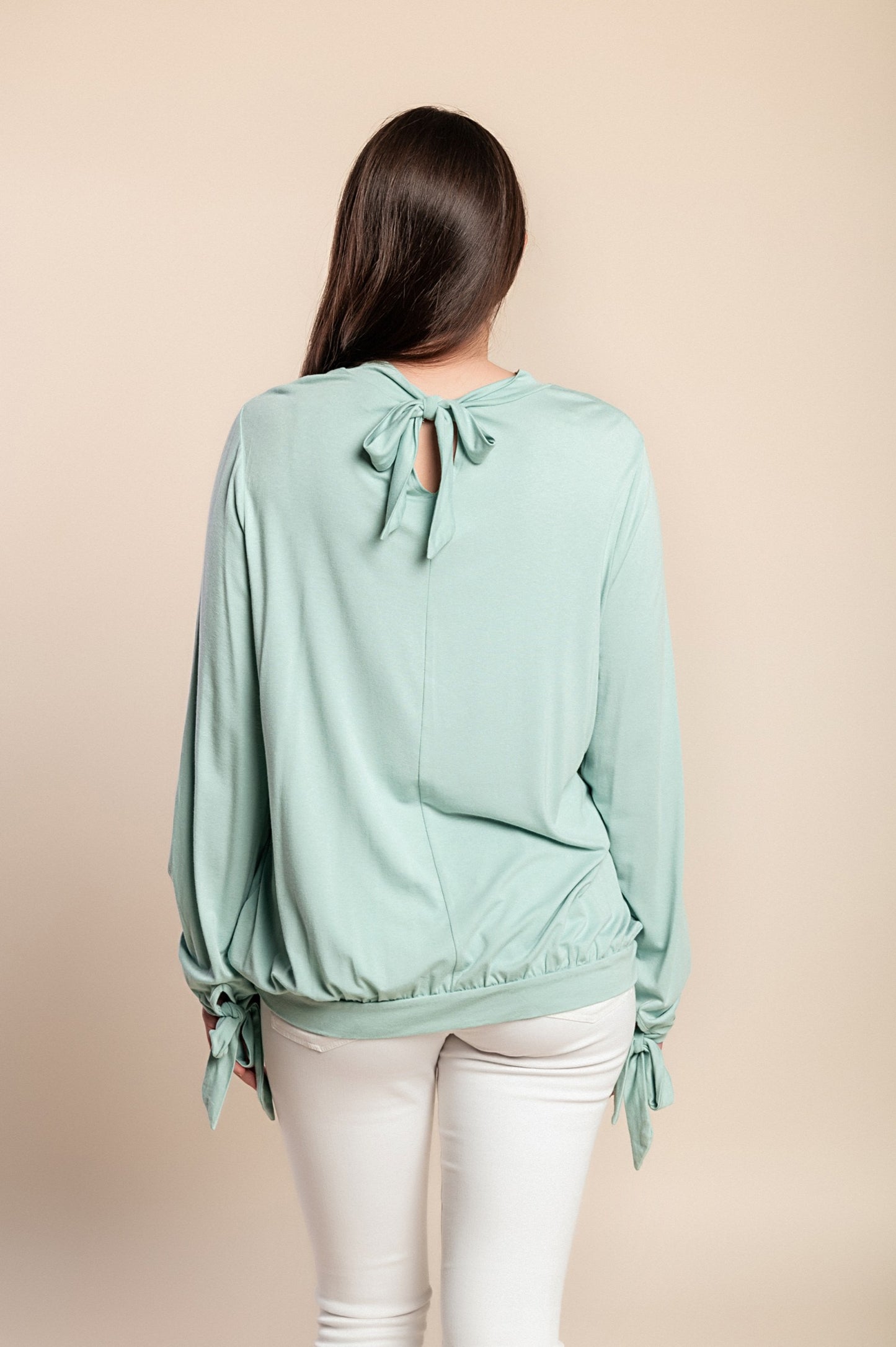 Maglia a maniche lunghe, menta