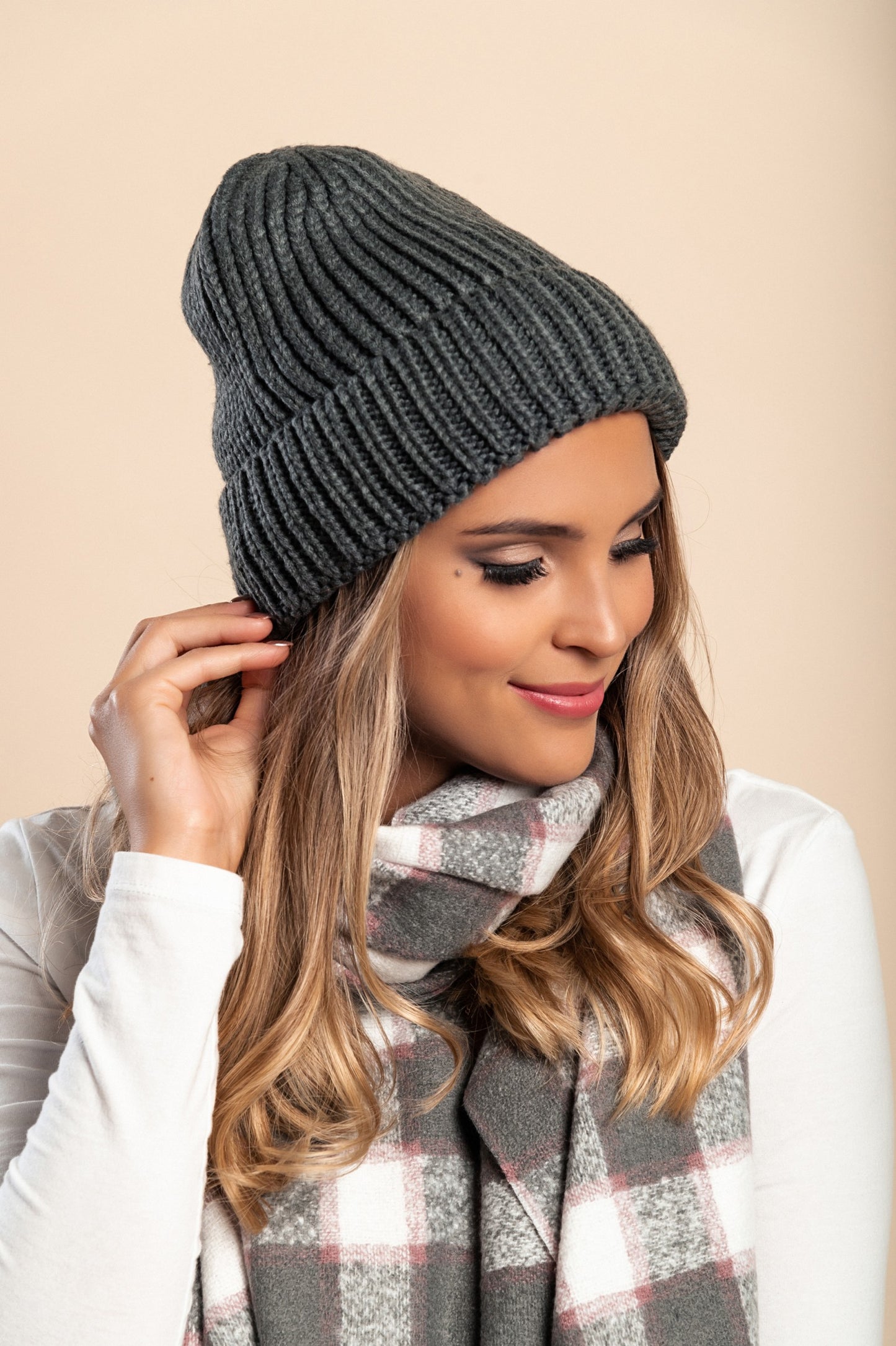 Cappello lavorato a maglia, blu royal