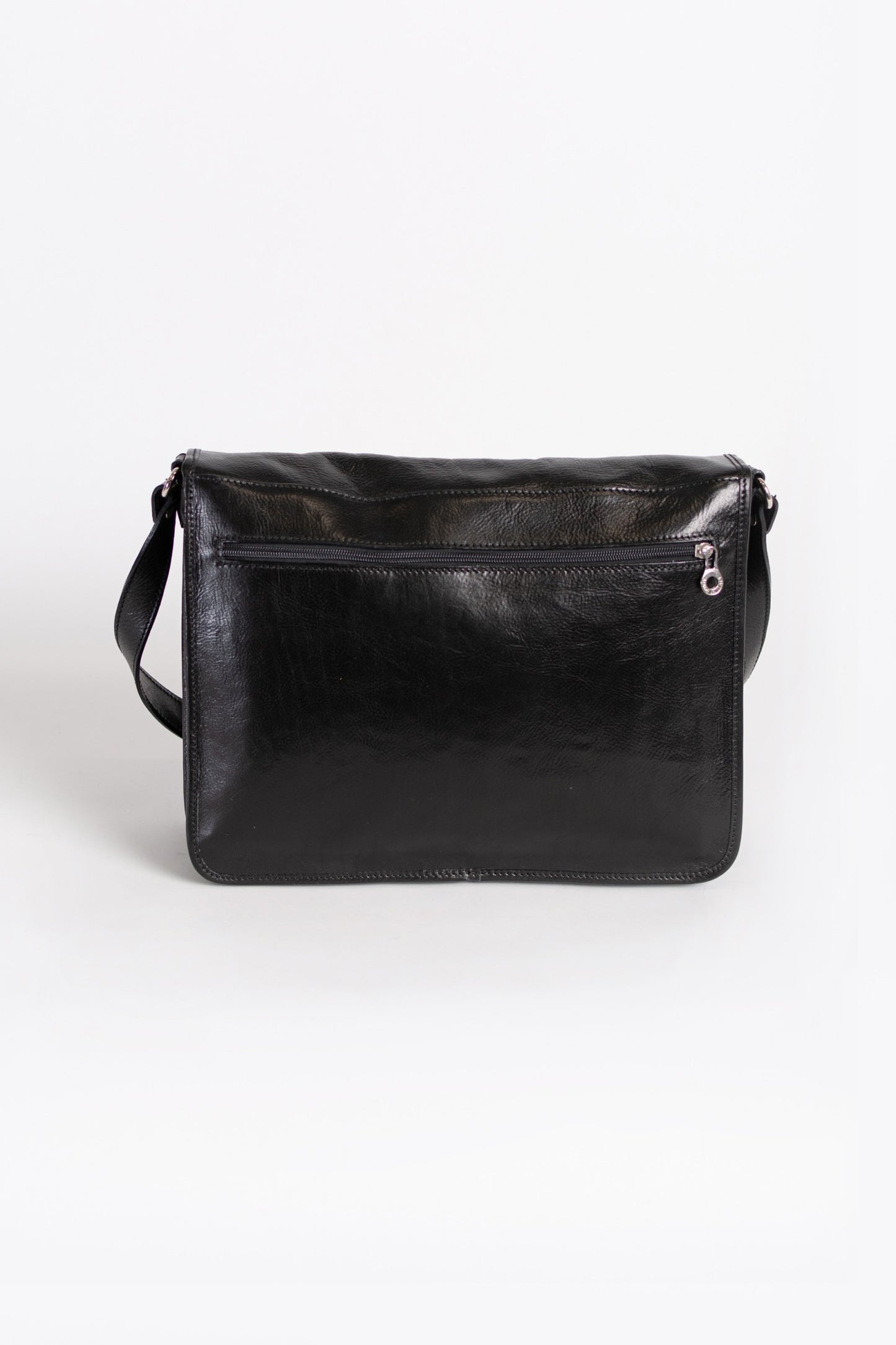 Borsa in vera pelle Silba, nera