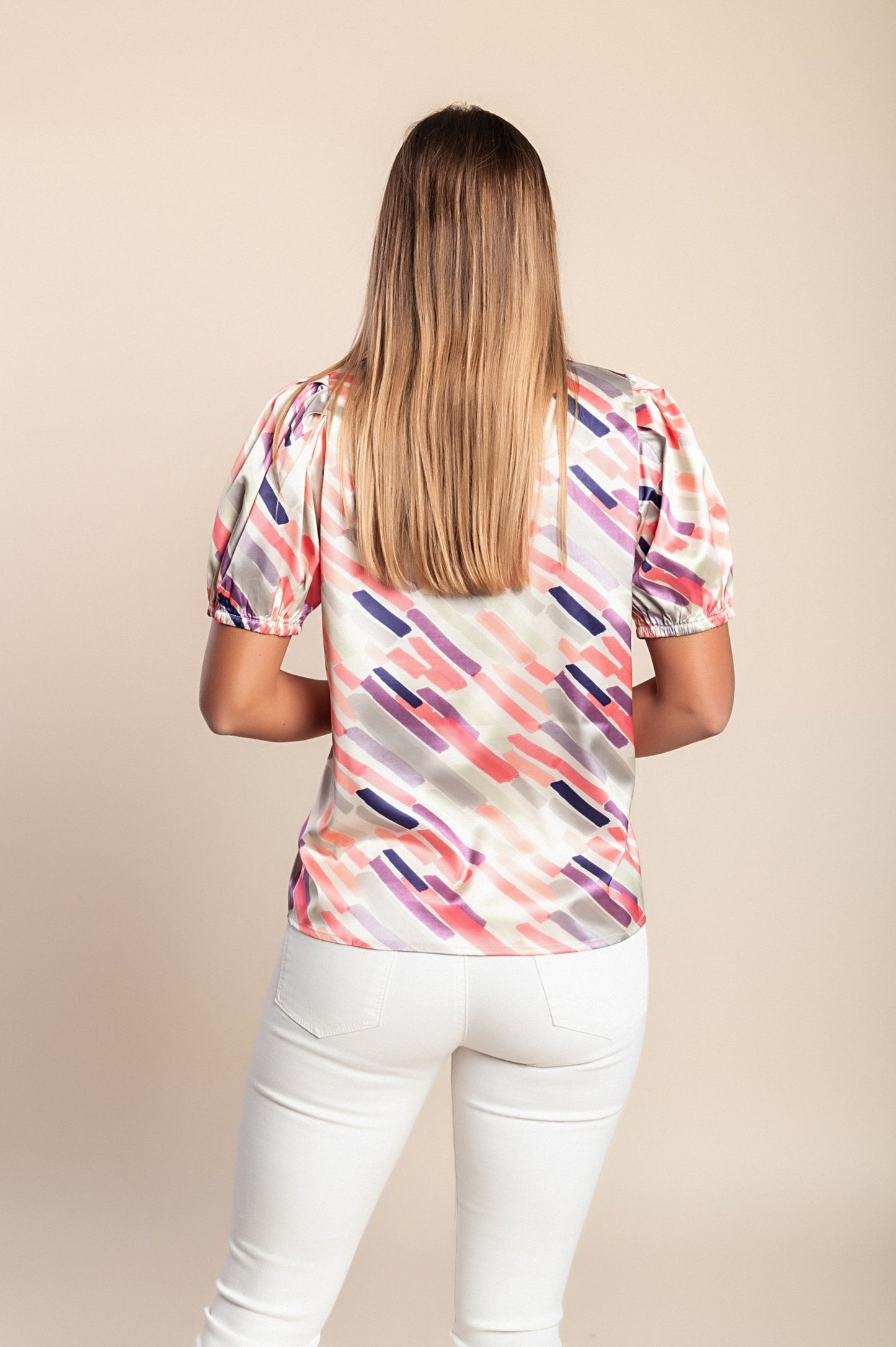 Camicetta a maniche corte, rosa