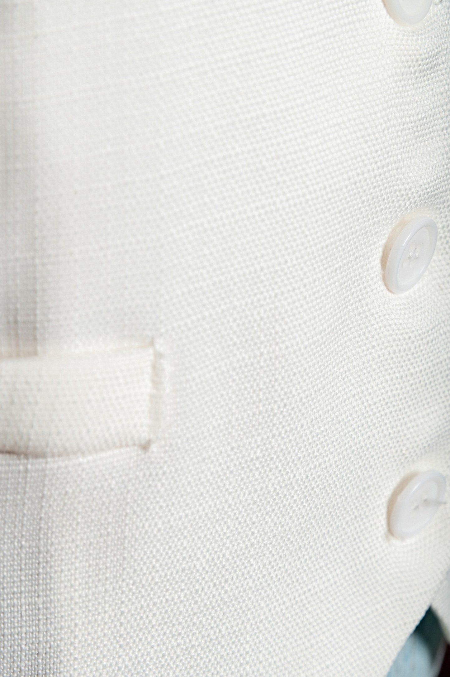 Gilet elegante con bottoni, bianco