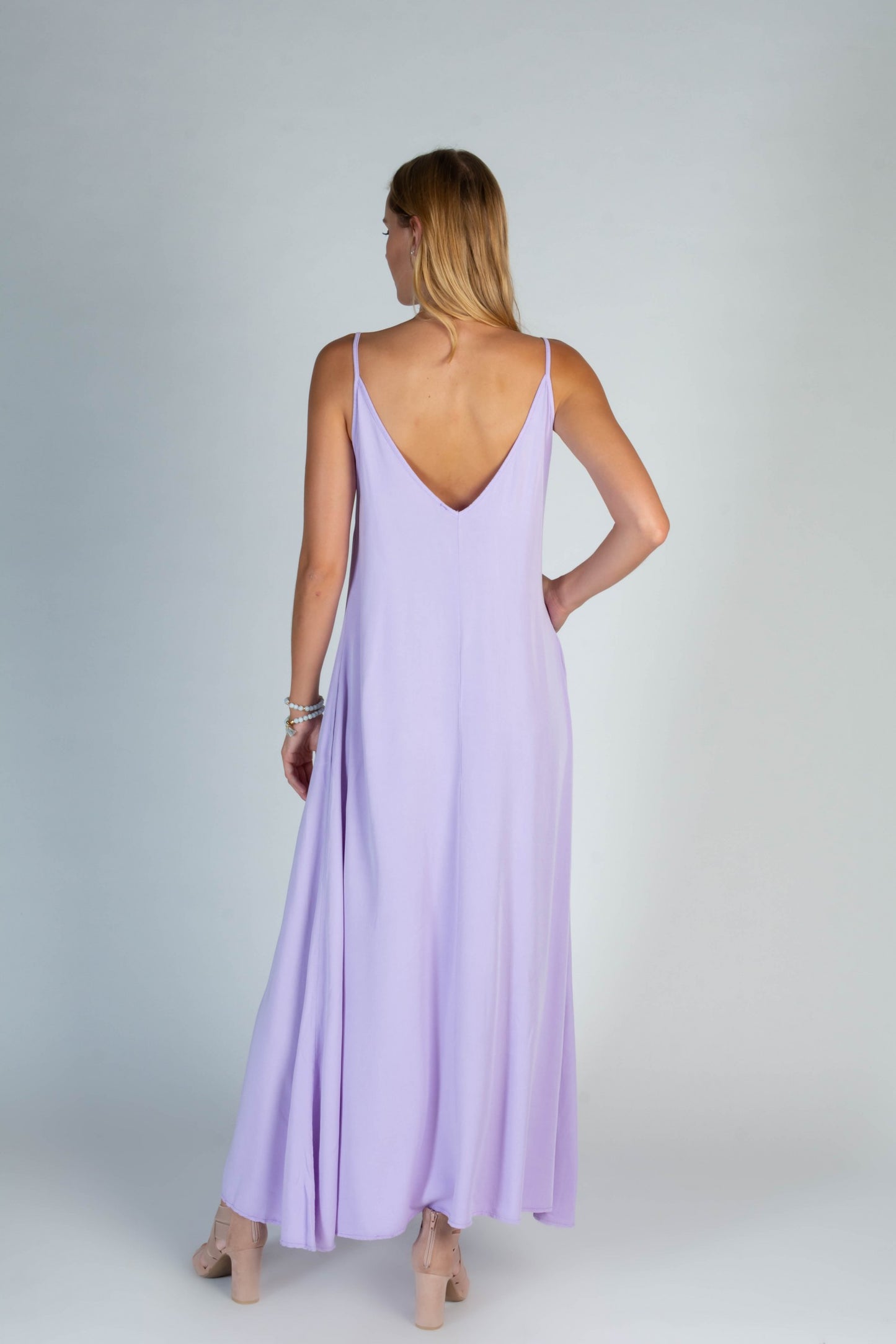 Vestito estivo lungo Yasmine, nero