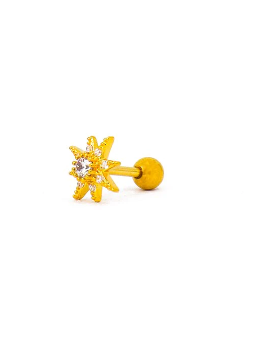Mini orecchino elegante, colore oro
