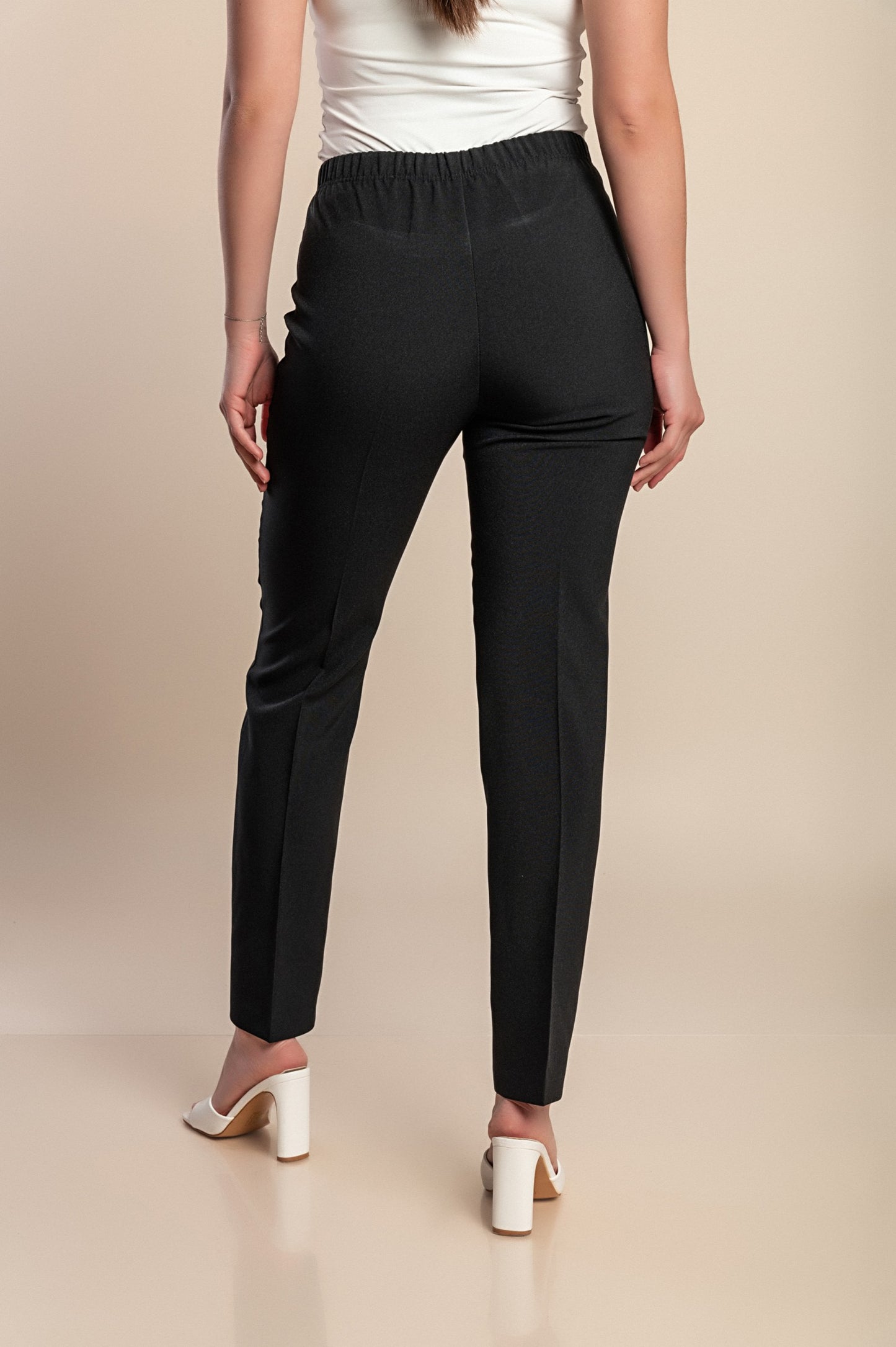 Pantaloni eleganti taglie forti, neri