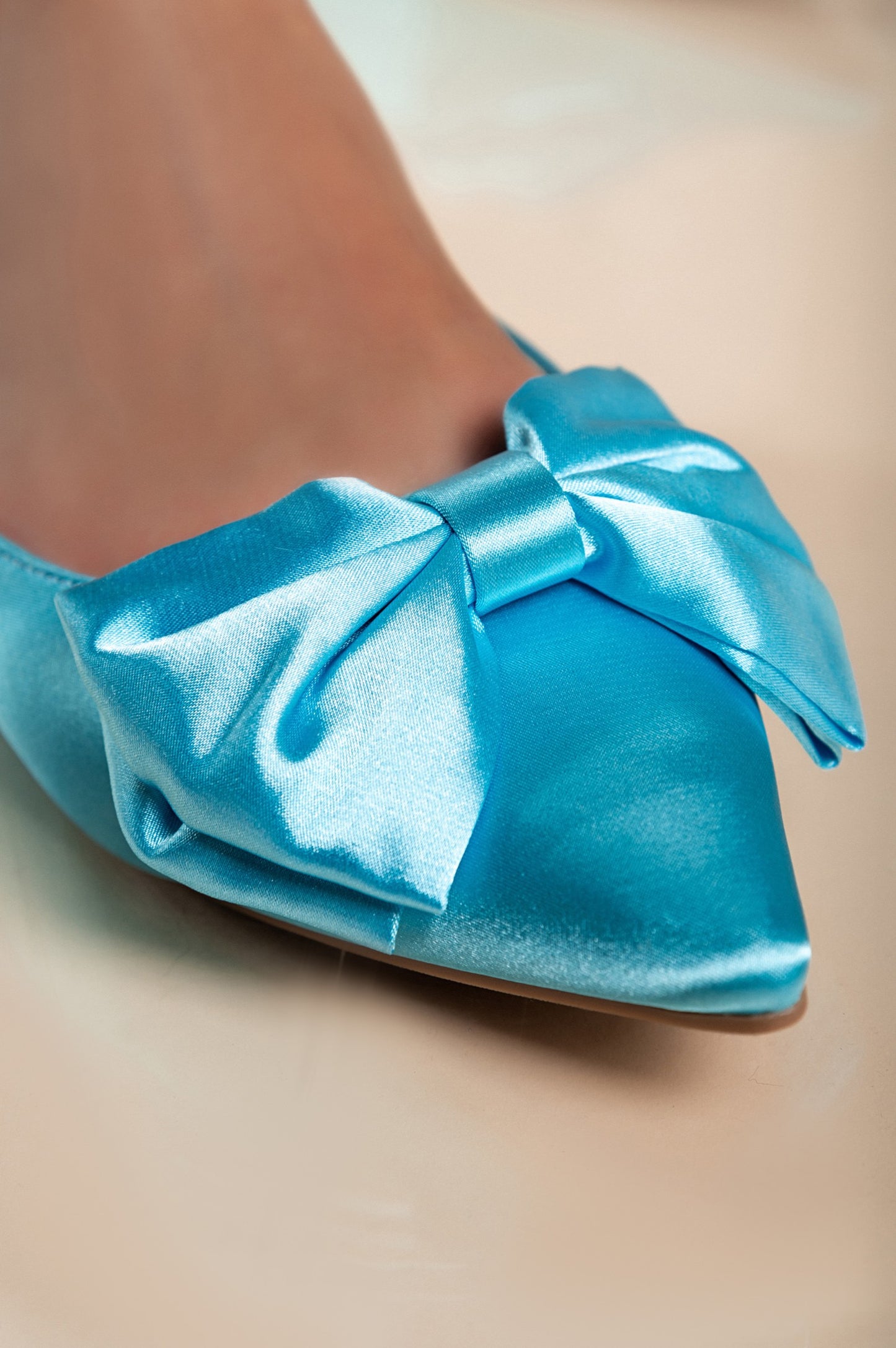 Scarpe con fiocco decorativo, blu