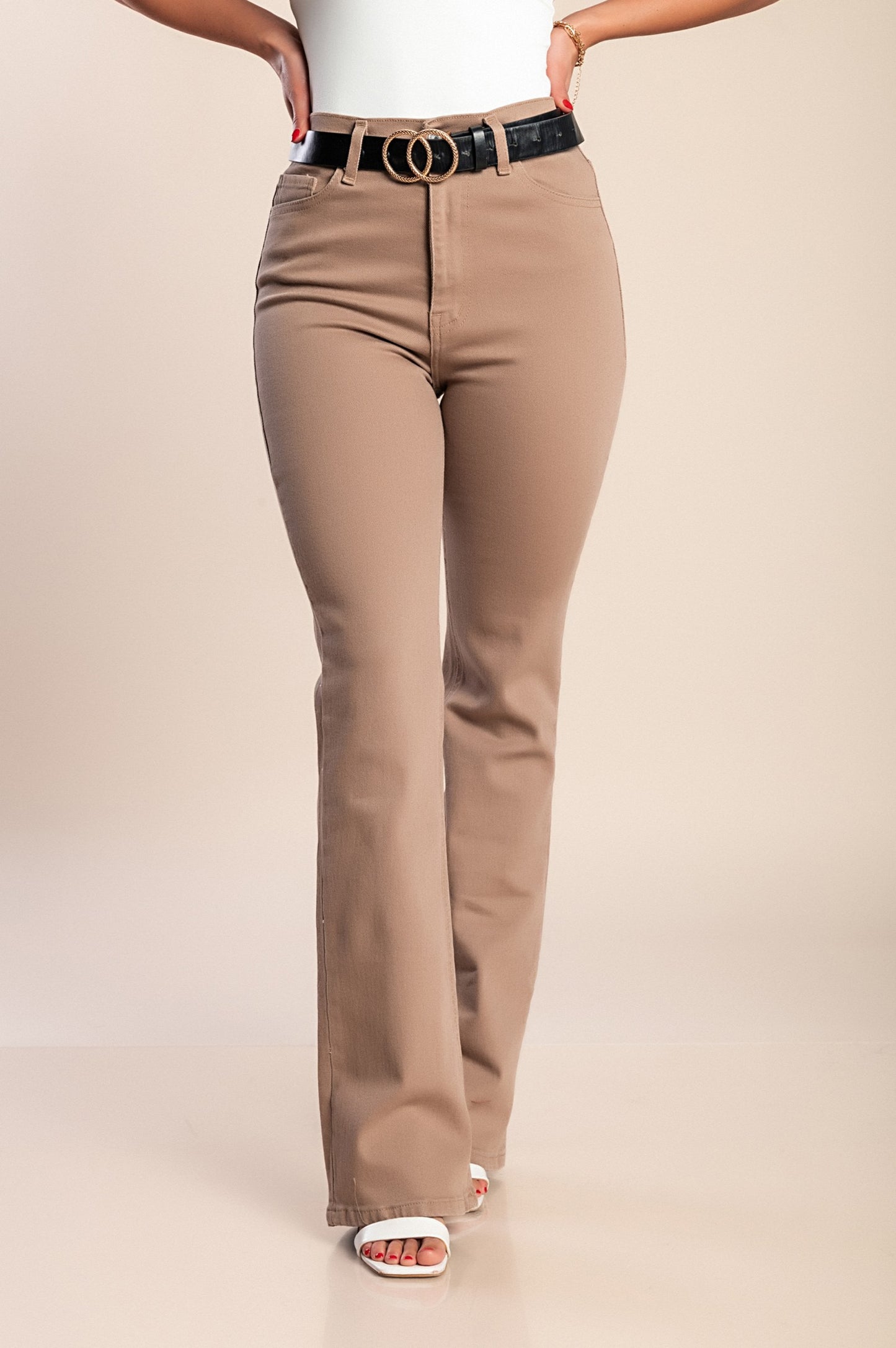 Jeans a zampa d'elefante, blu scuro