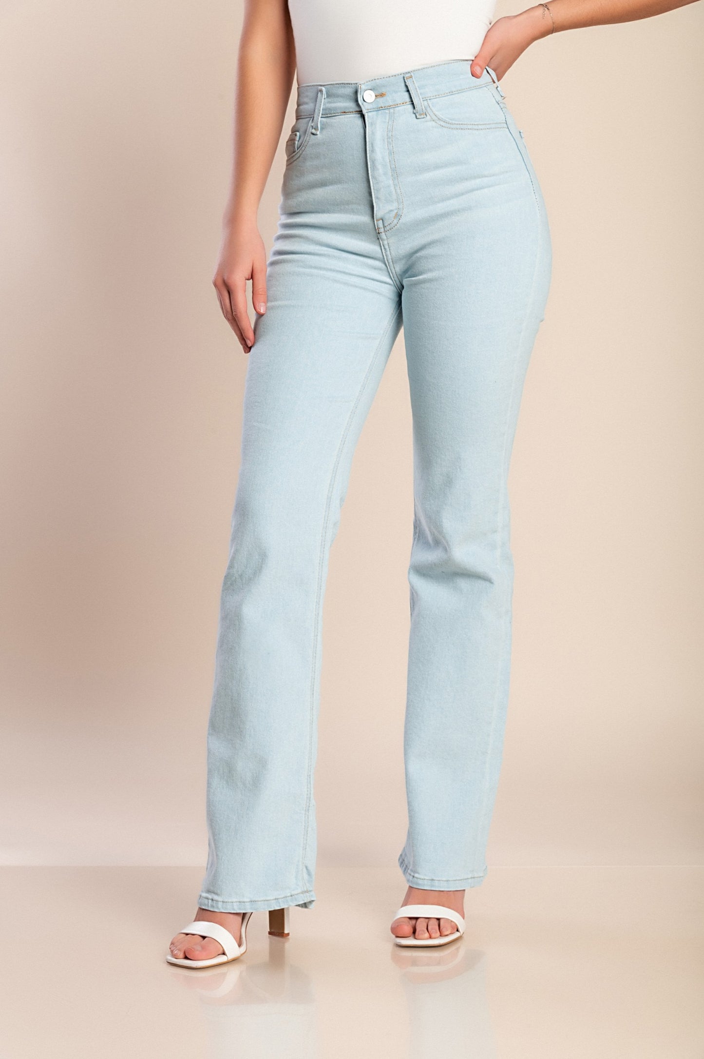 Jeans a zampa d'elefante, blu scuro