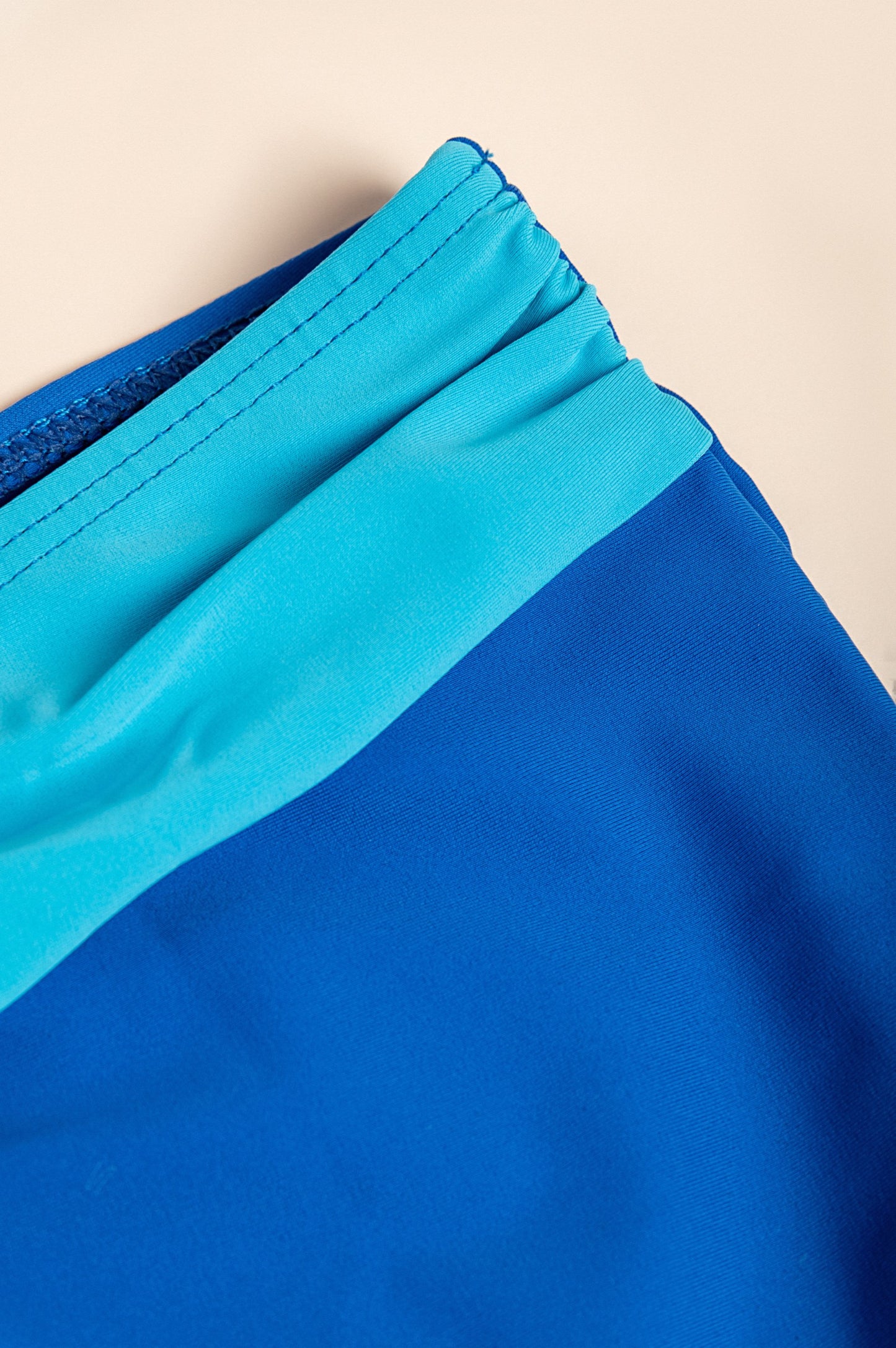 Costume da bagno due pezzi taglie forti, blu