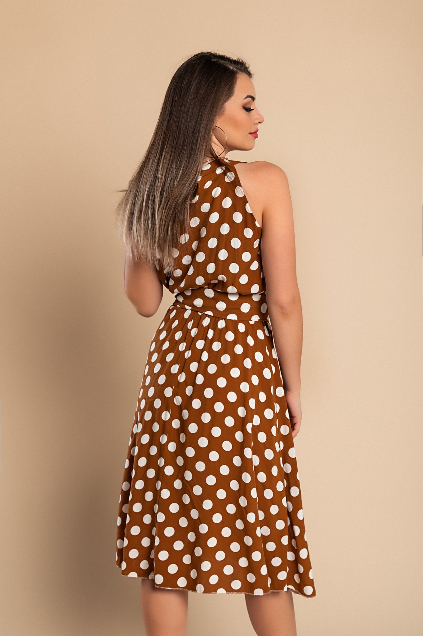 MIDI VESTITO A POIS MOULISHA