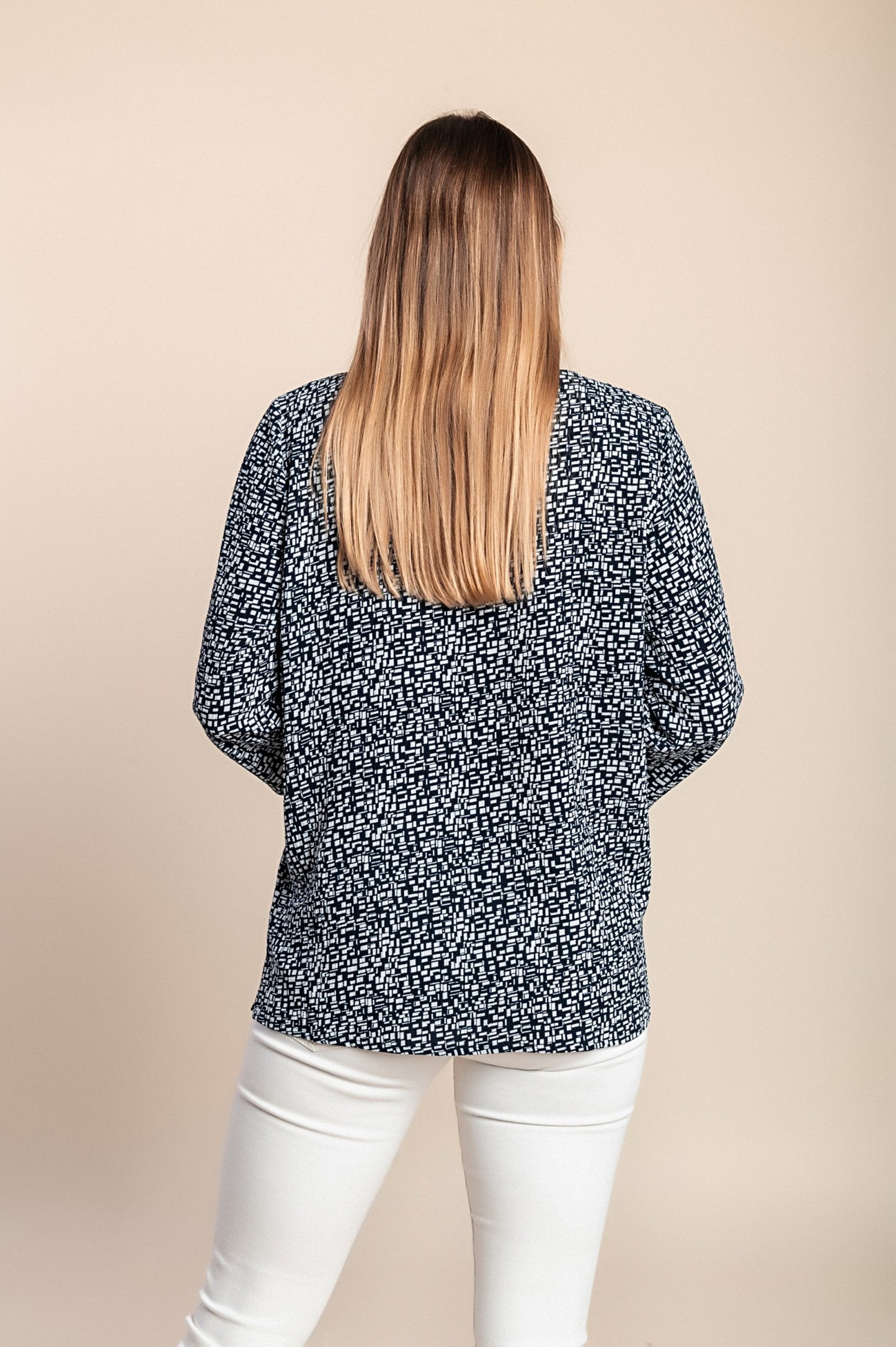 Camicetta ampia, blu scuro