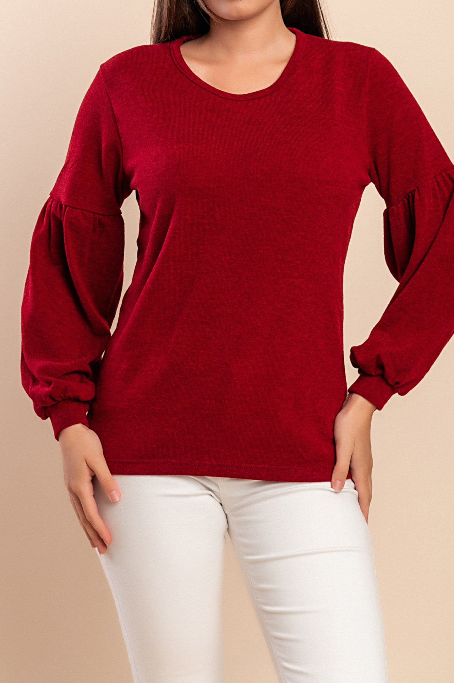 Maglia a maniche lunghe, blu