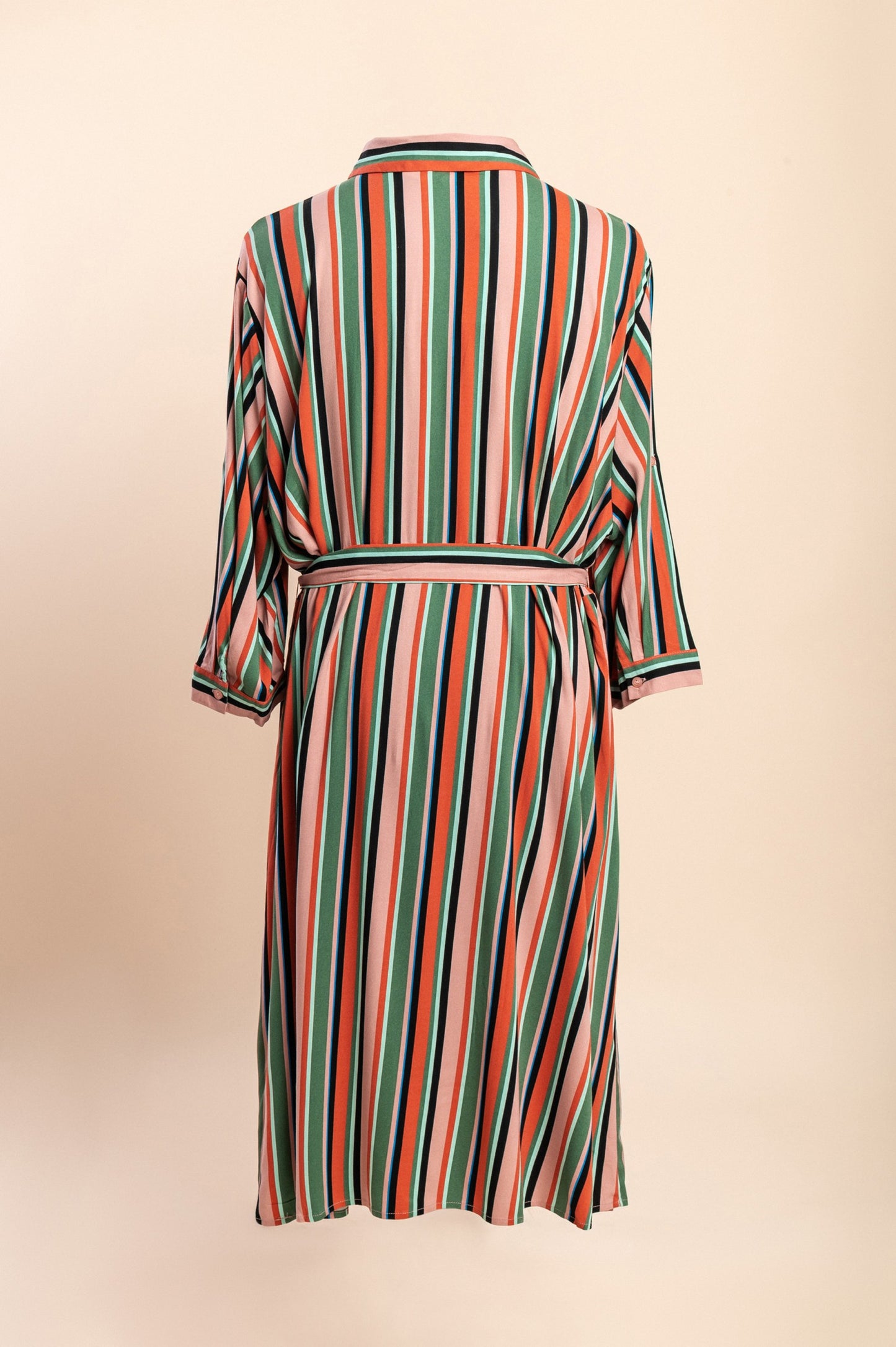 Abito camicia taglie forti, arancione