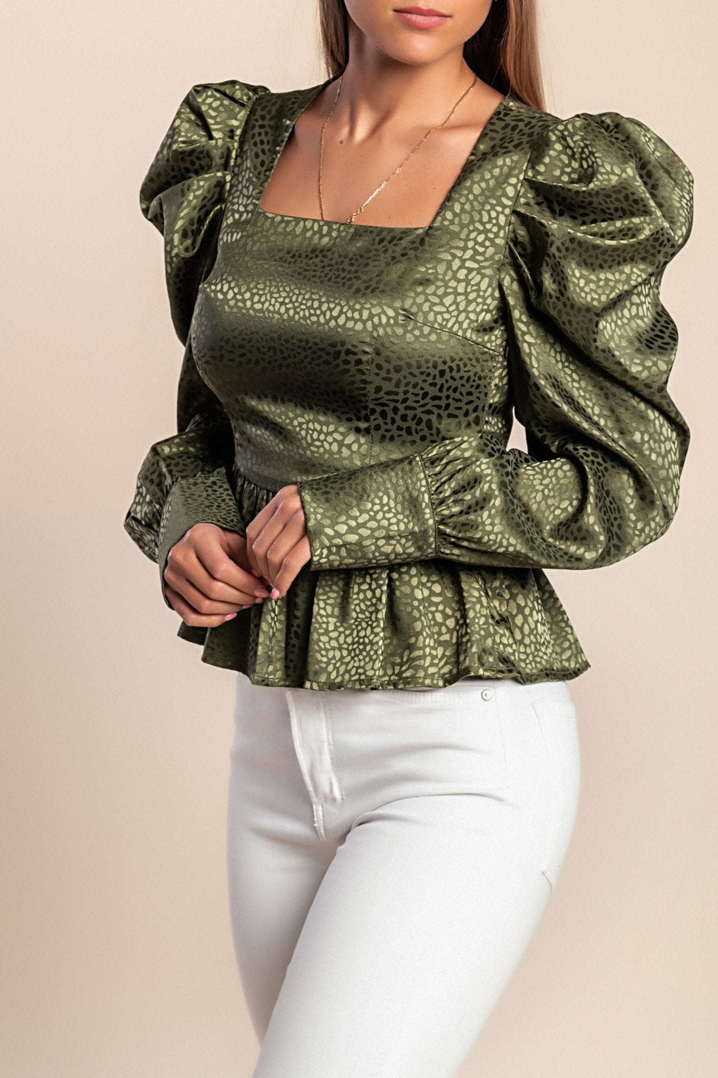 Maglia a maniche lunghe, bianca