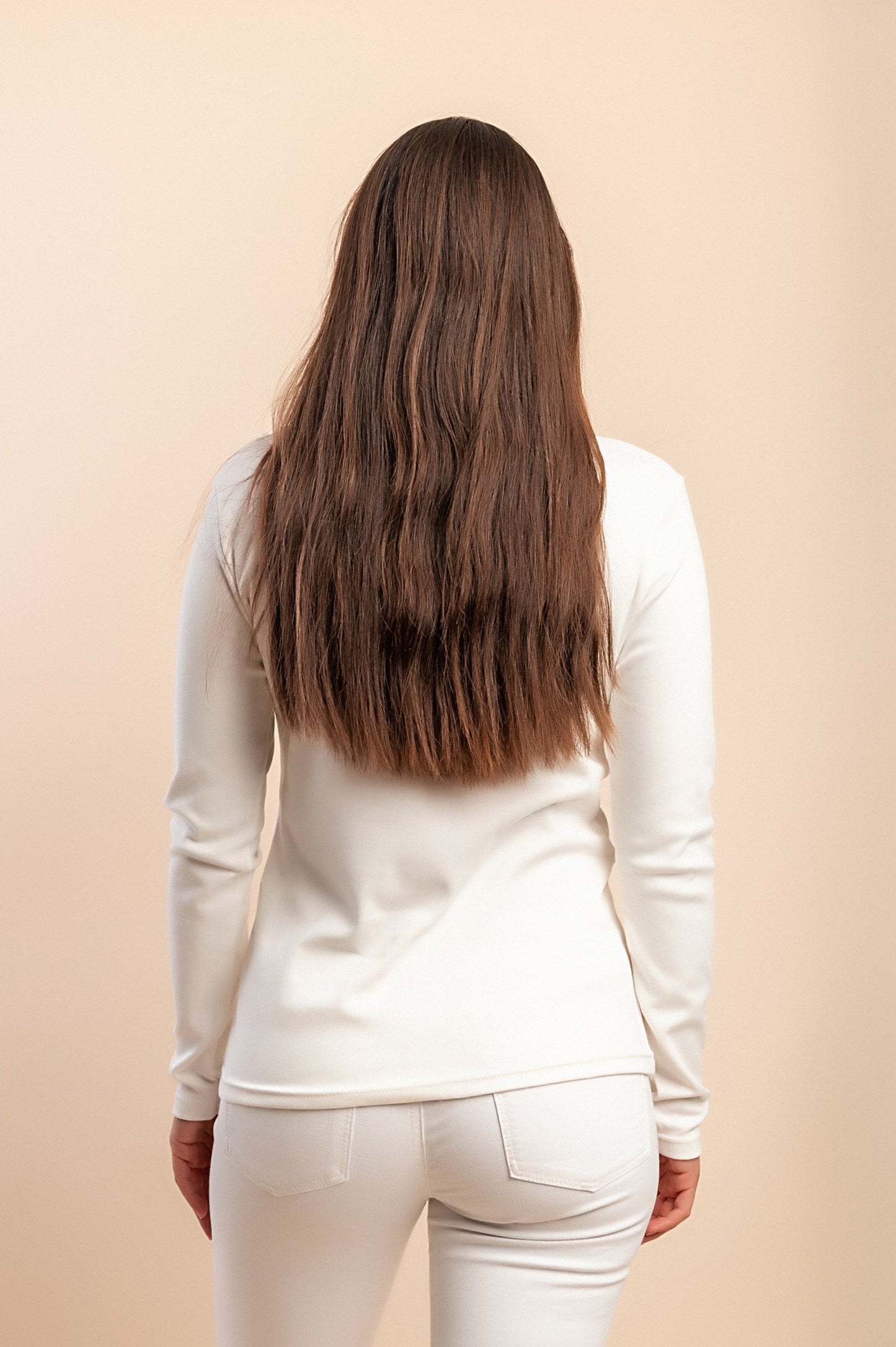 Maglia in cotone a maniche lunghe, marrone