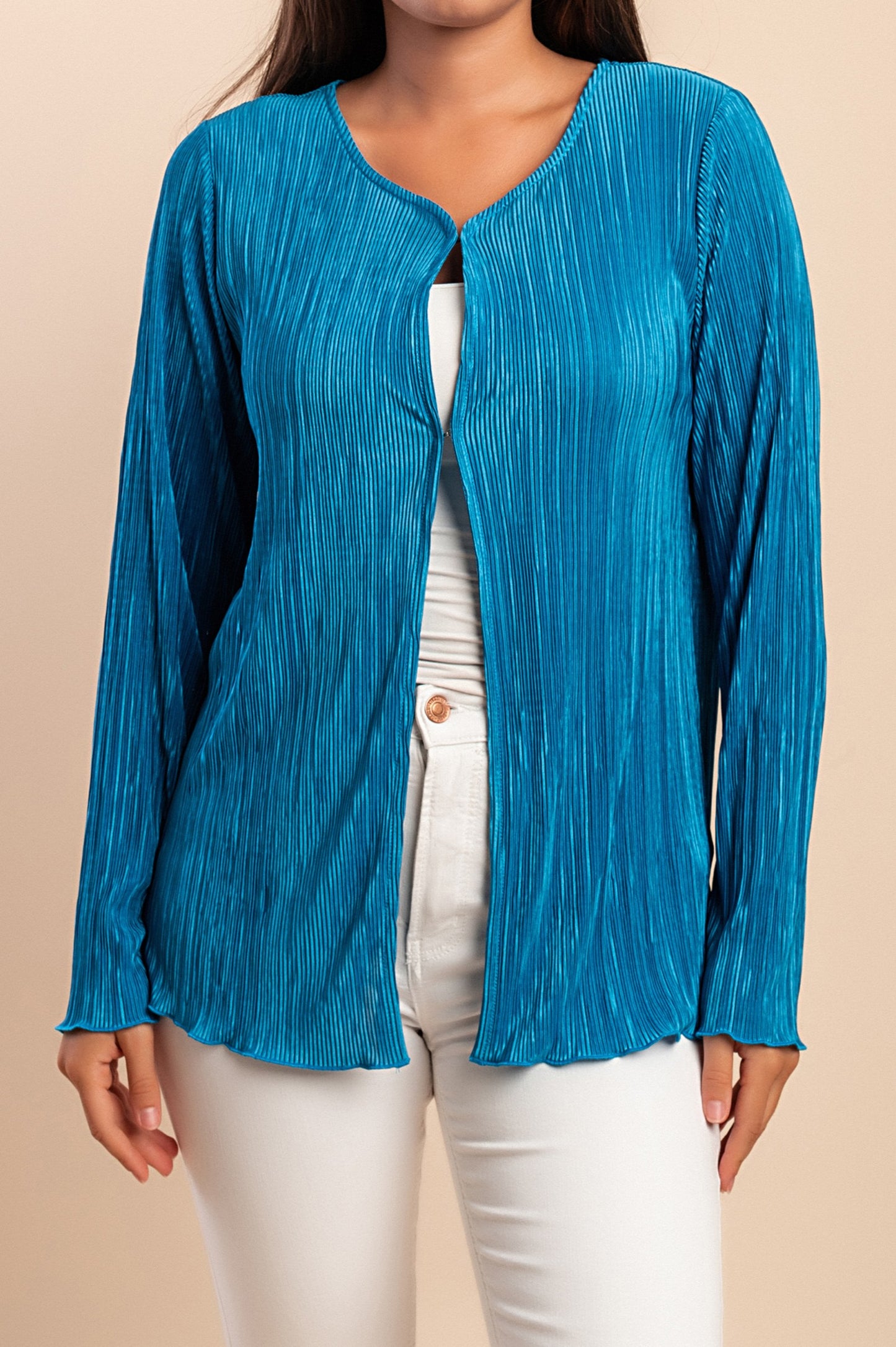 Cardigan a maniche lunghe, blu