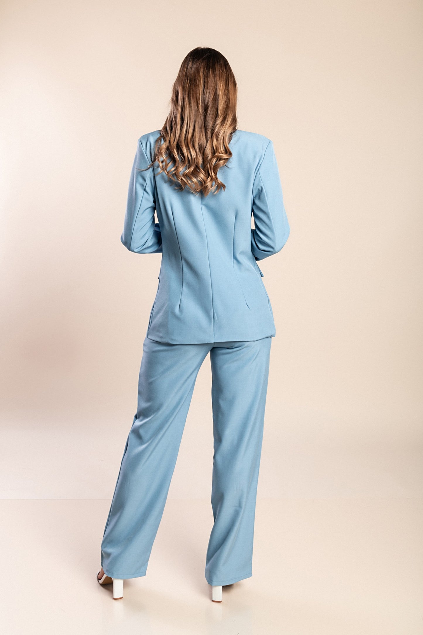 Completo giacca e pantaloni eleganti, blu