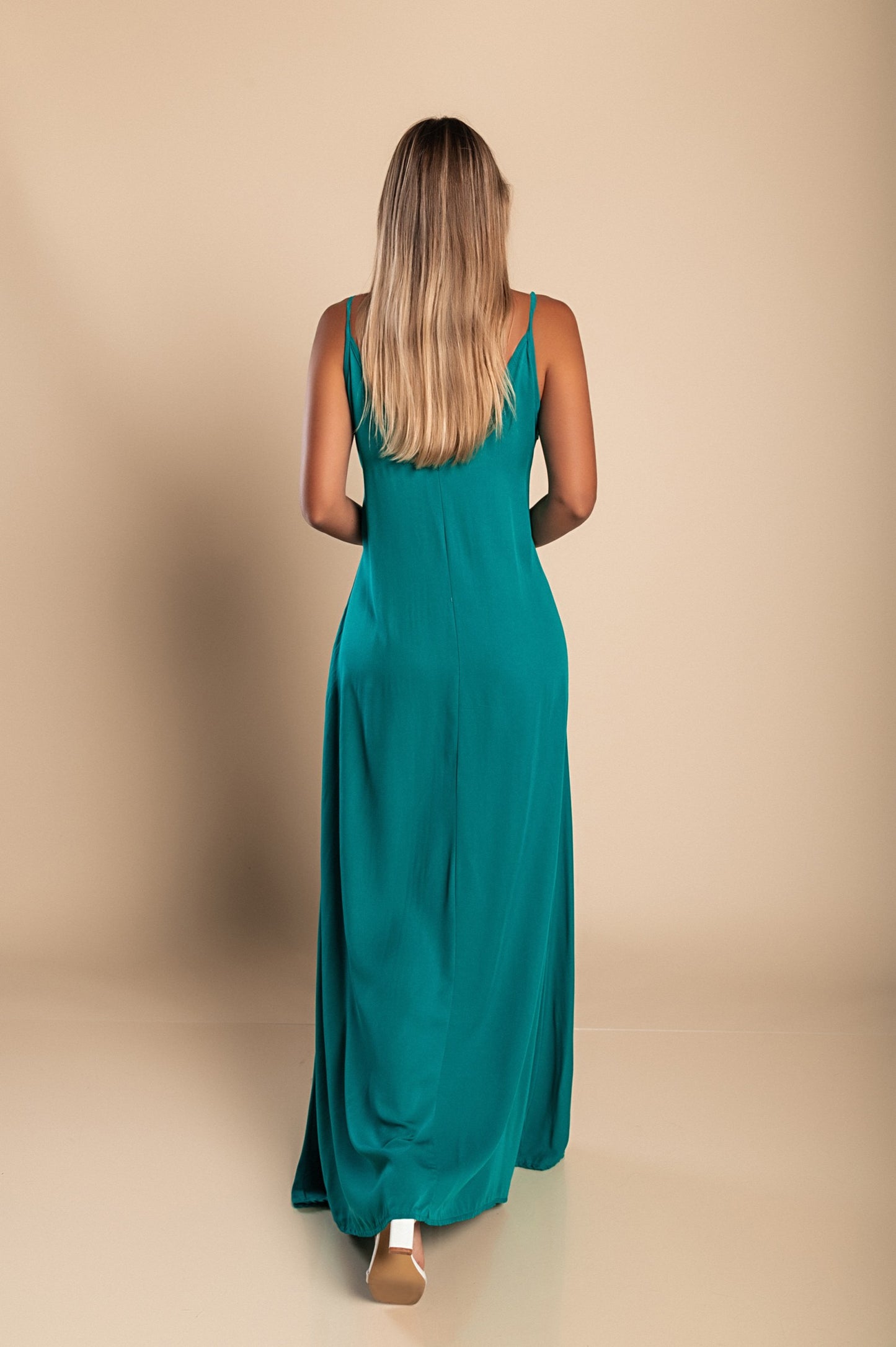 Vestito estivo lungo Yasmine, nero