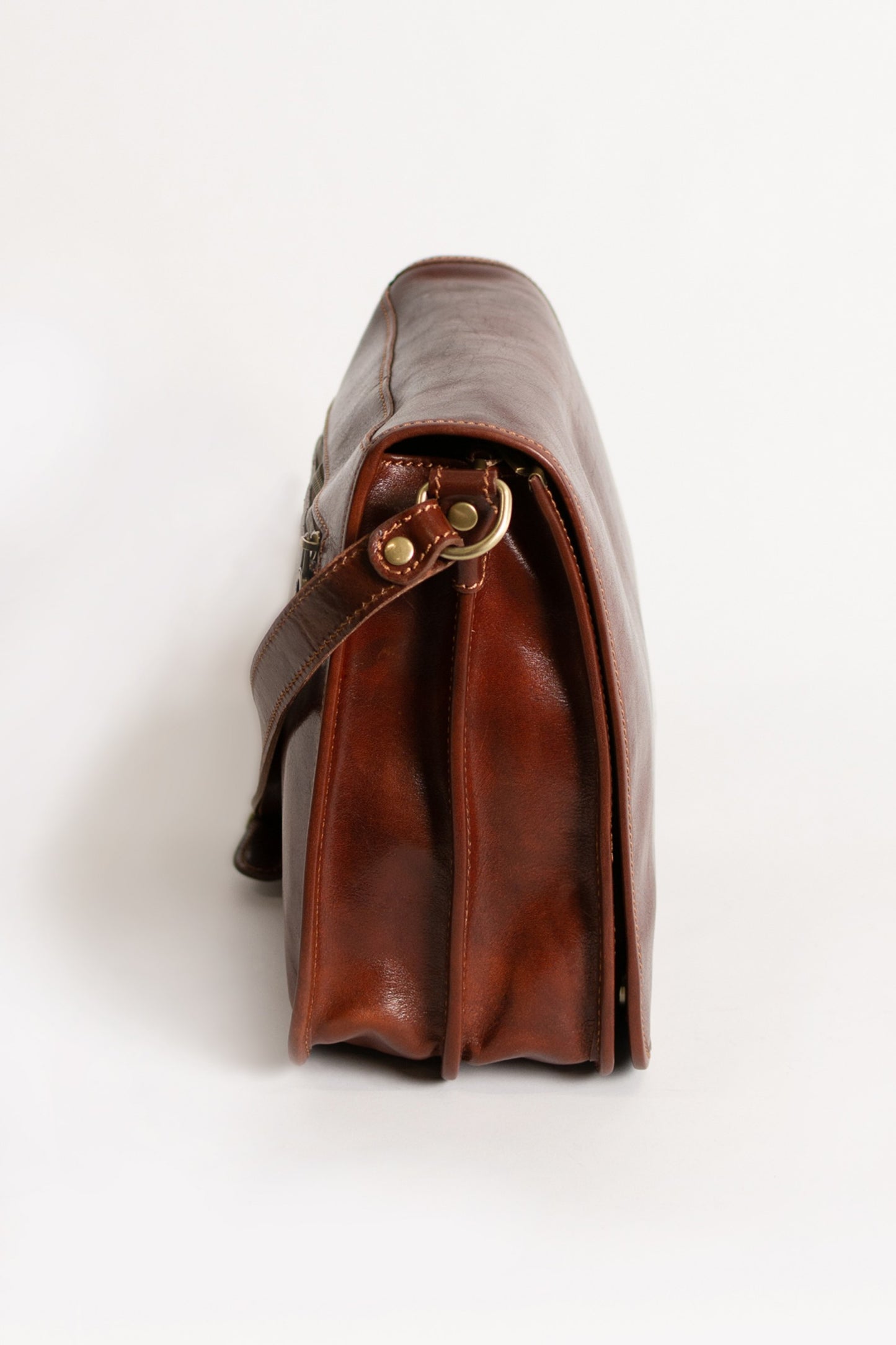Borsa in pelle naturale Kyleigh, marrone