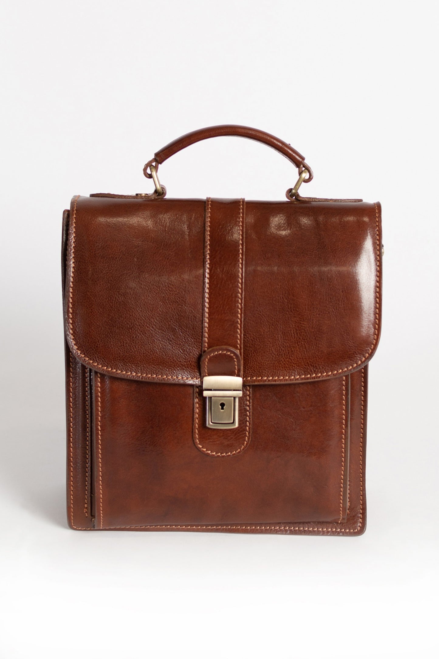 Borsa in pelle naturale Afrodita, marrone