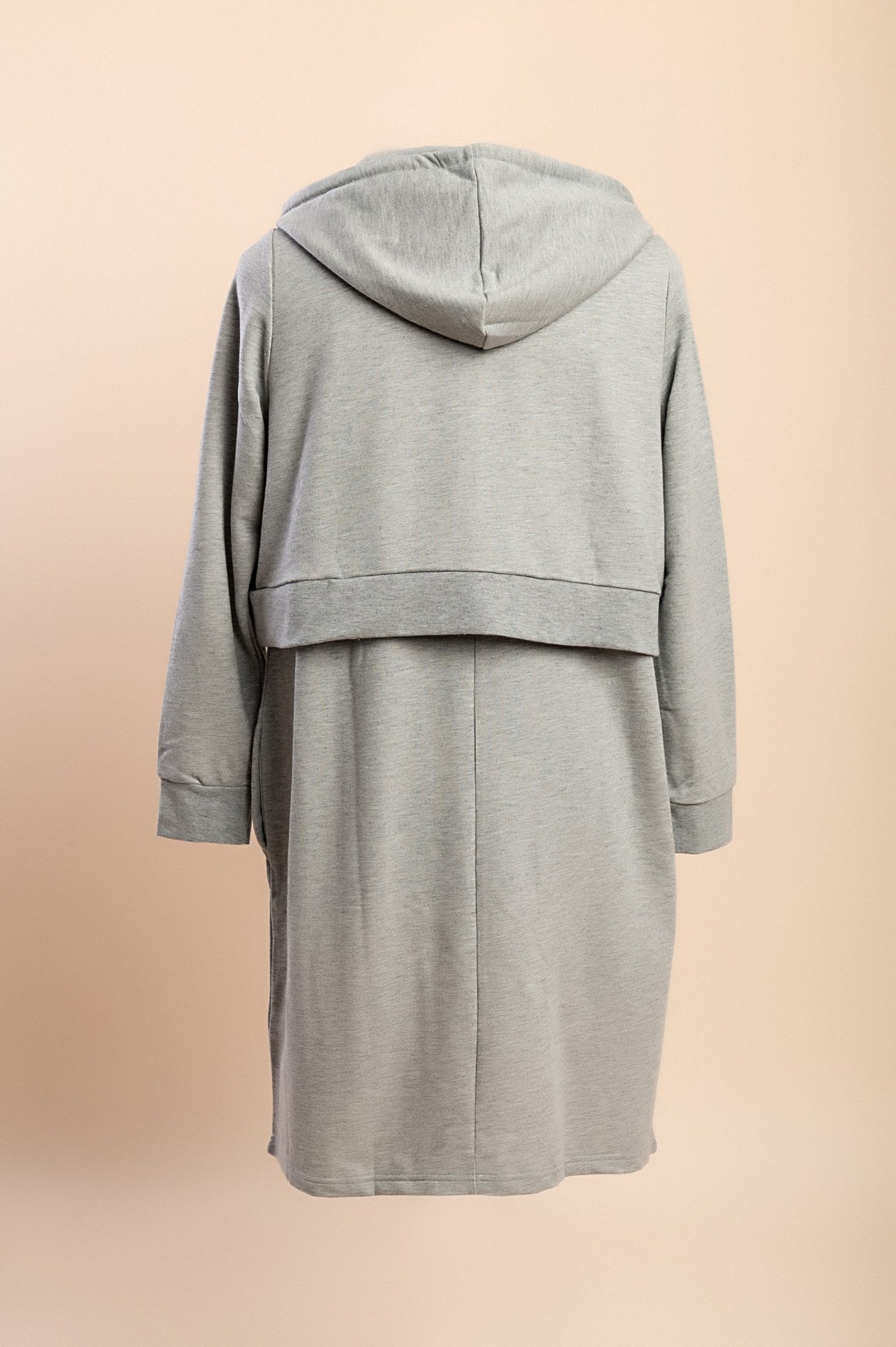 Abito in cotone taglie forti, grigio