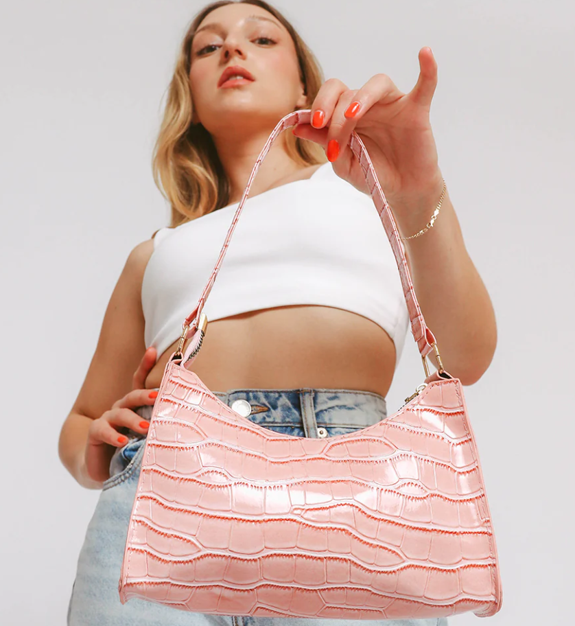Borsa a mano piccola, ART2264, rosa