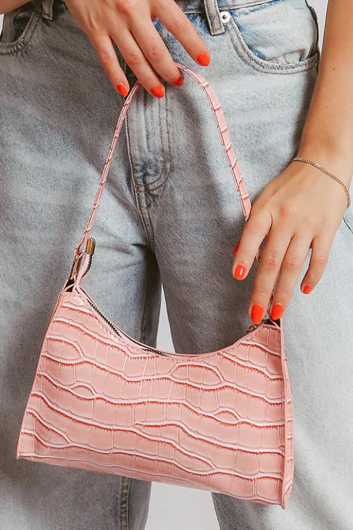 Borsa a mano piccola, ART2264, rosa