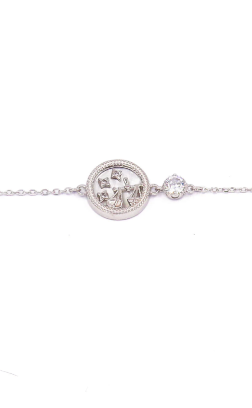 Bracciale con pendente BILANCIA, argento