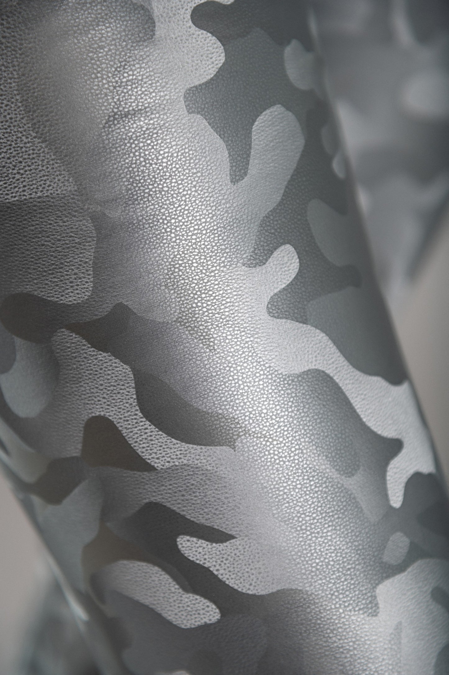 Leggings con fodera e vita ampia, colore argento