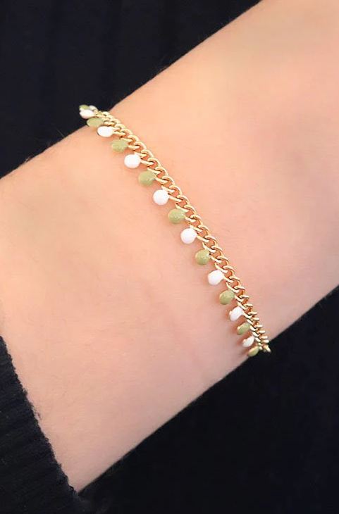 Bracciale con pendenti, colore oro