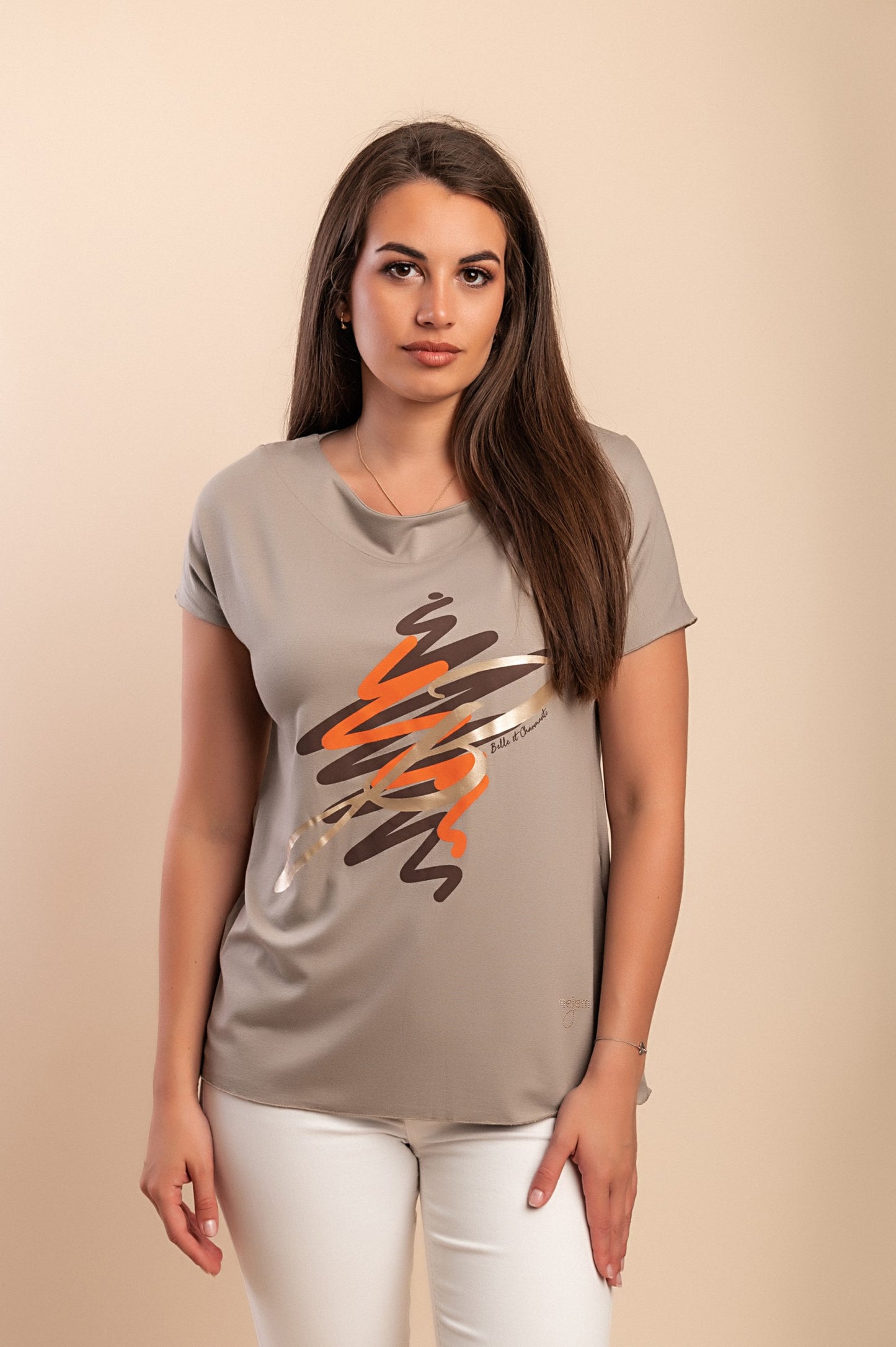 T-shirt stampata, bianca