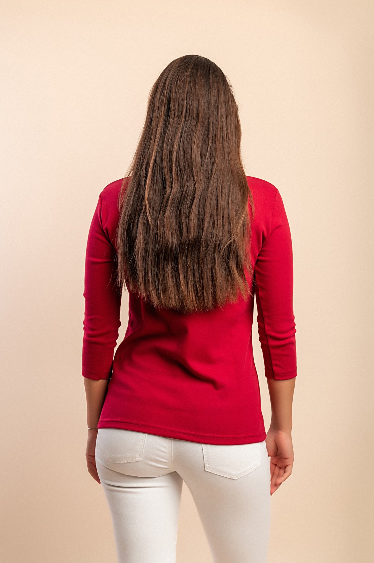Maglia in cotone a maniche lunghe, marrone