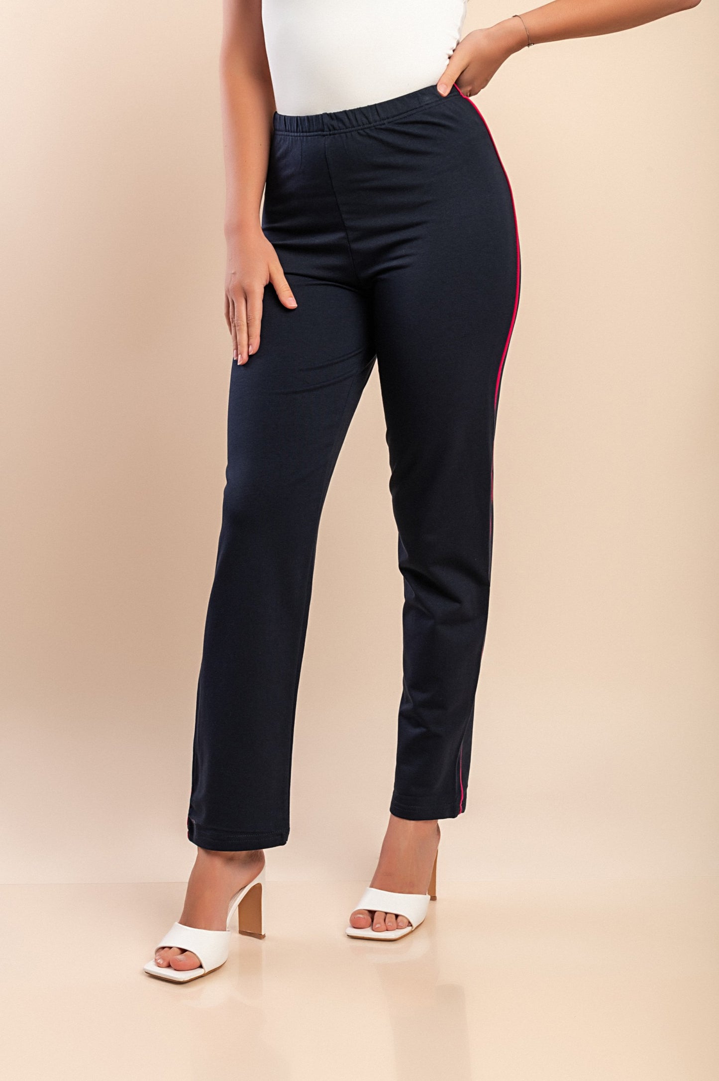 Pantaloni di cotone, blu scuro
