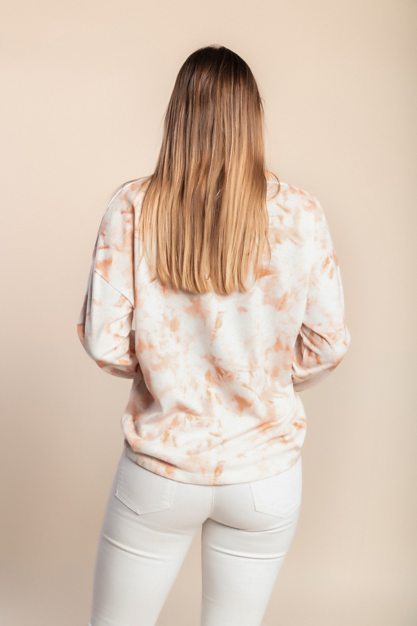 Maglia a maniche lunghe, bianca