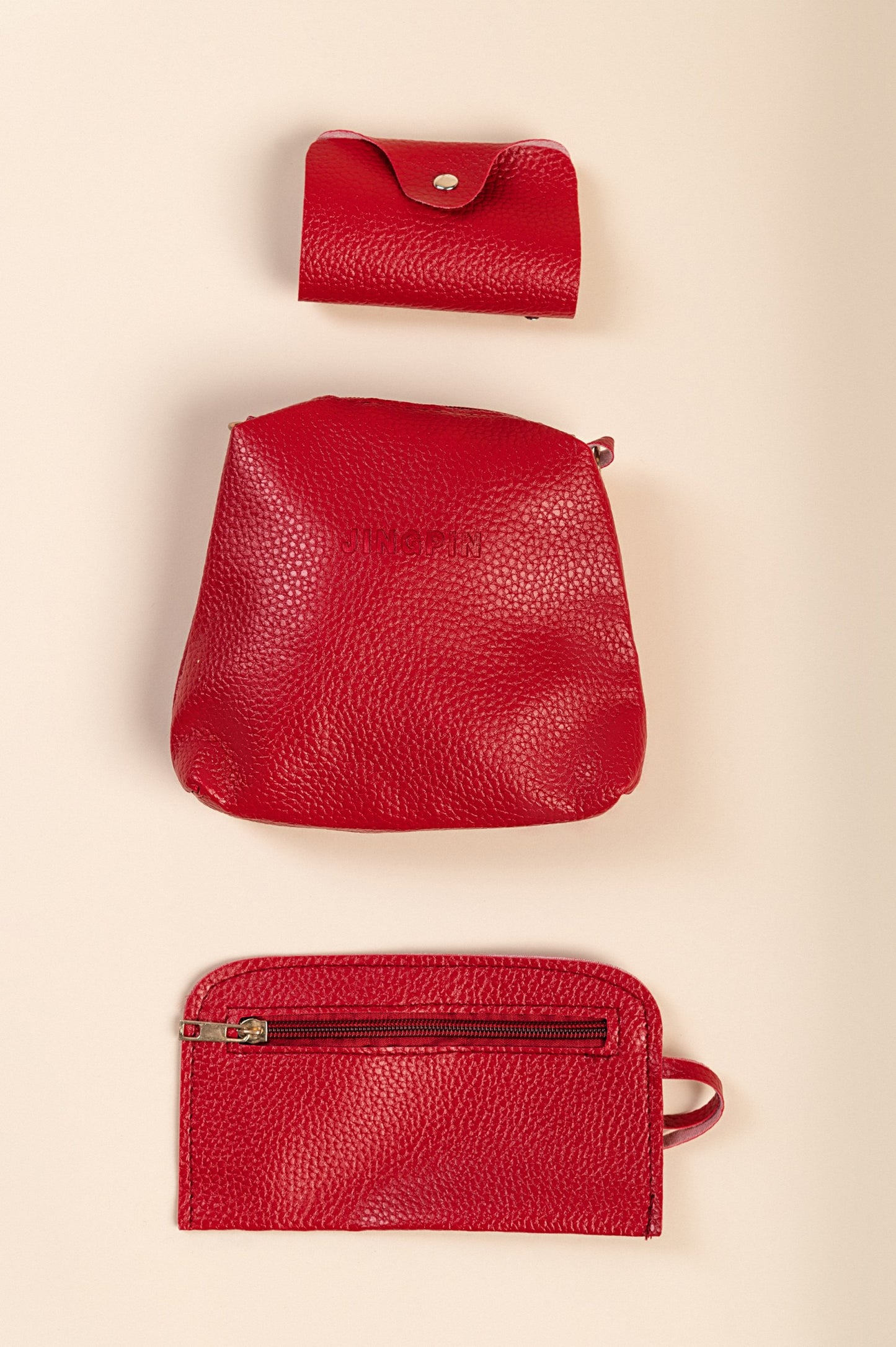 Set borsa e portafoglio 4 pezzi, nero